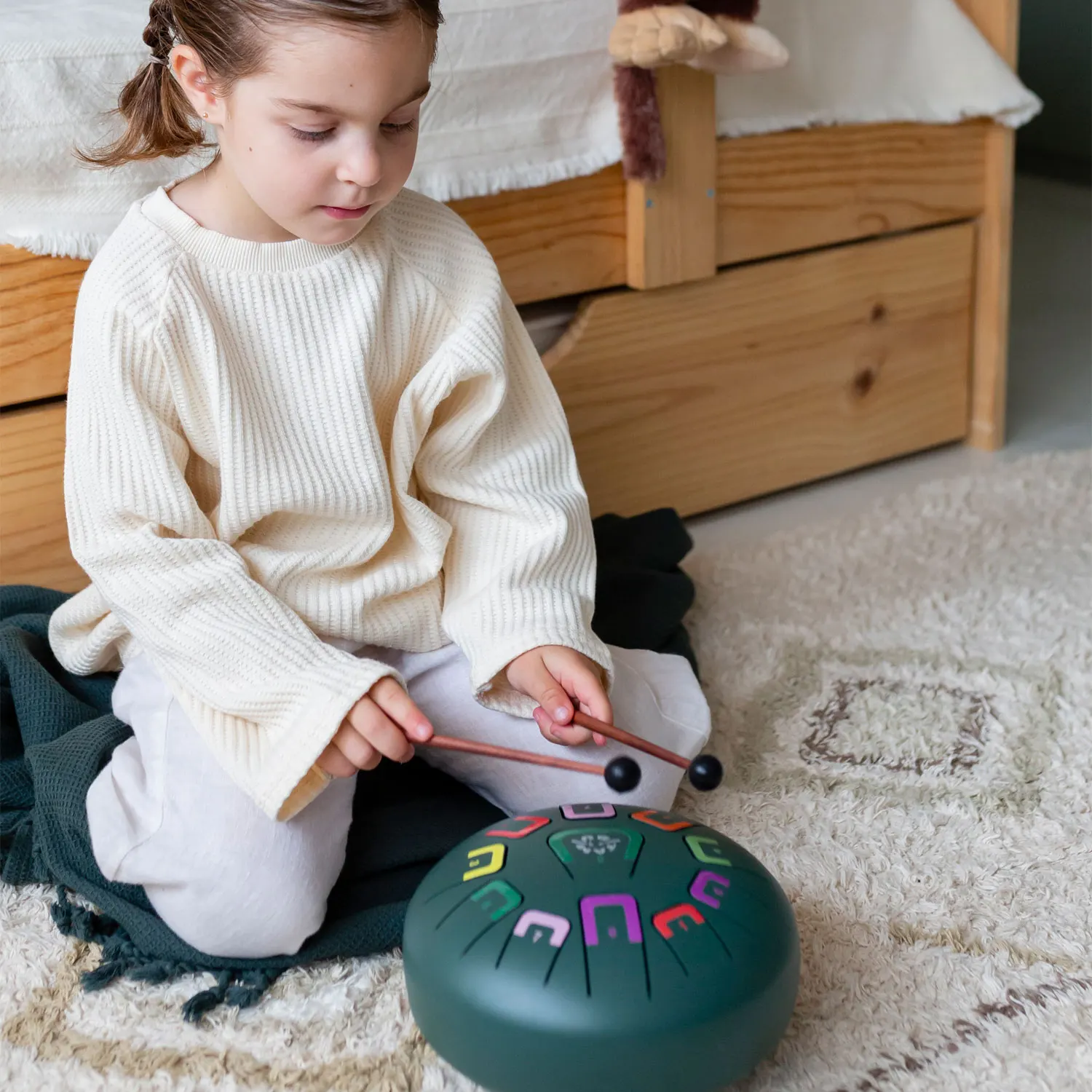 Tambu Steel Drum - Wild Jungle (Matt Jungle green)-JuegaConmigo