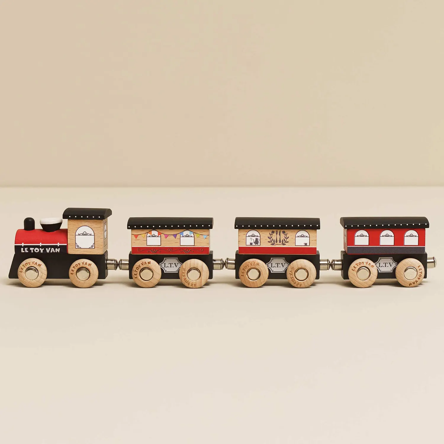 Royal Express Train & Carriages (Red) (New Look)-Le Toy Van (LTV)