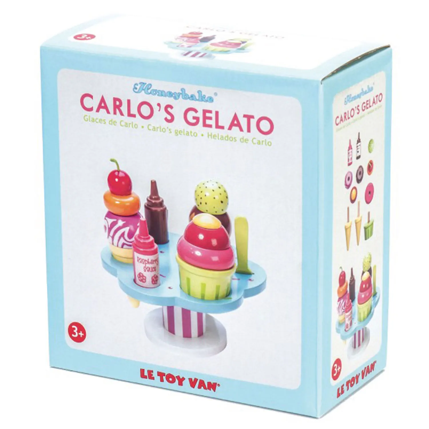 Carlos Eisständer / Wooden Ice Cream Stand & Toppings 2022-Le Toy Van (LTV)