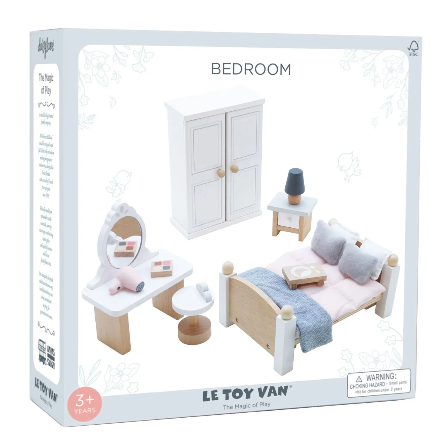 Daisylane Schlafzimmer / Wooden Dolls house Bedroom (New Look)-Le Toy Van (LTV)