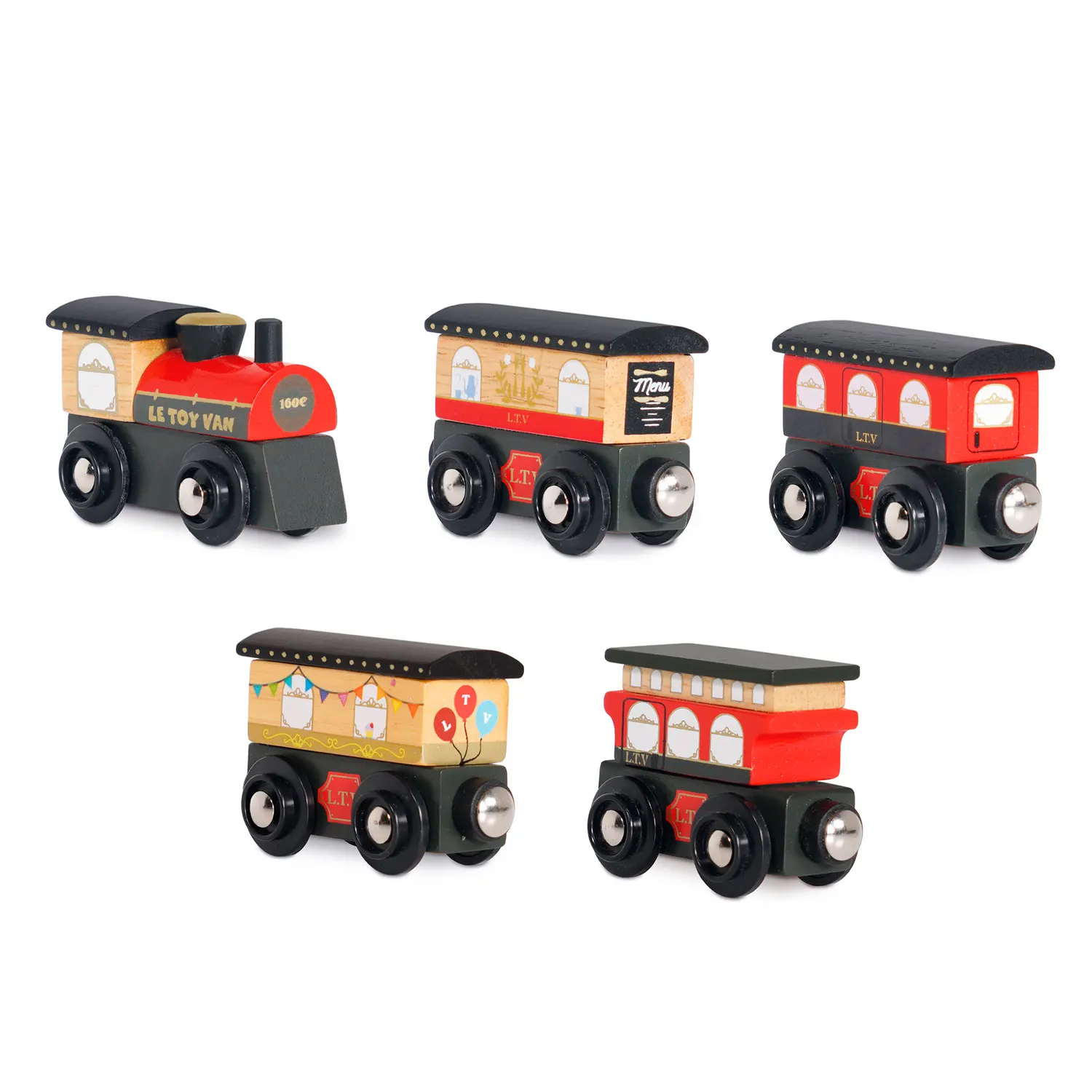Royal Express Train & Carriages (Red)-Le Toy Van (LTV)