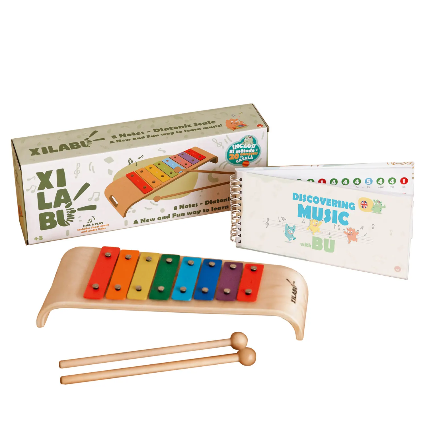 XILABU 8 Tones Xylophone-JuegaConmigo