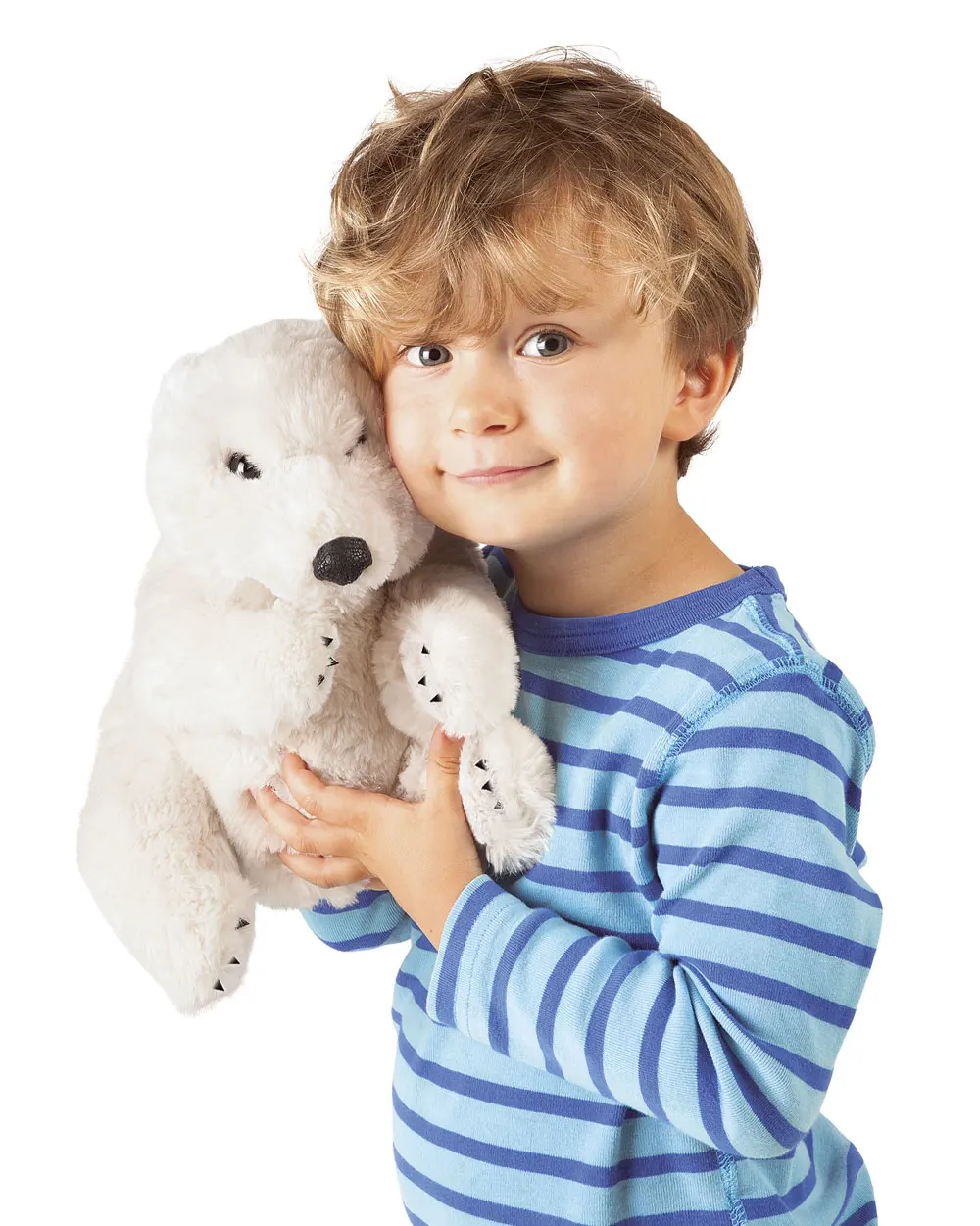 Eisbär sitzend / Sitting Polar Bear-Folkmanis® Puppets