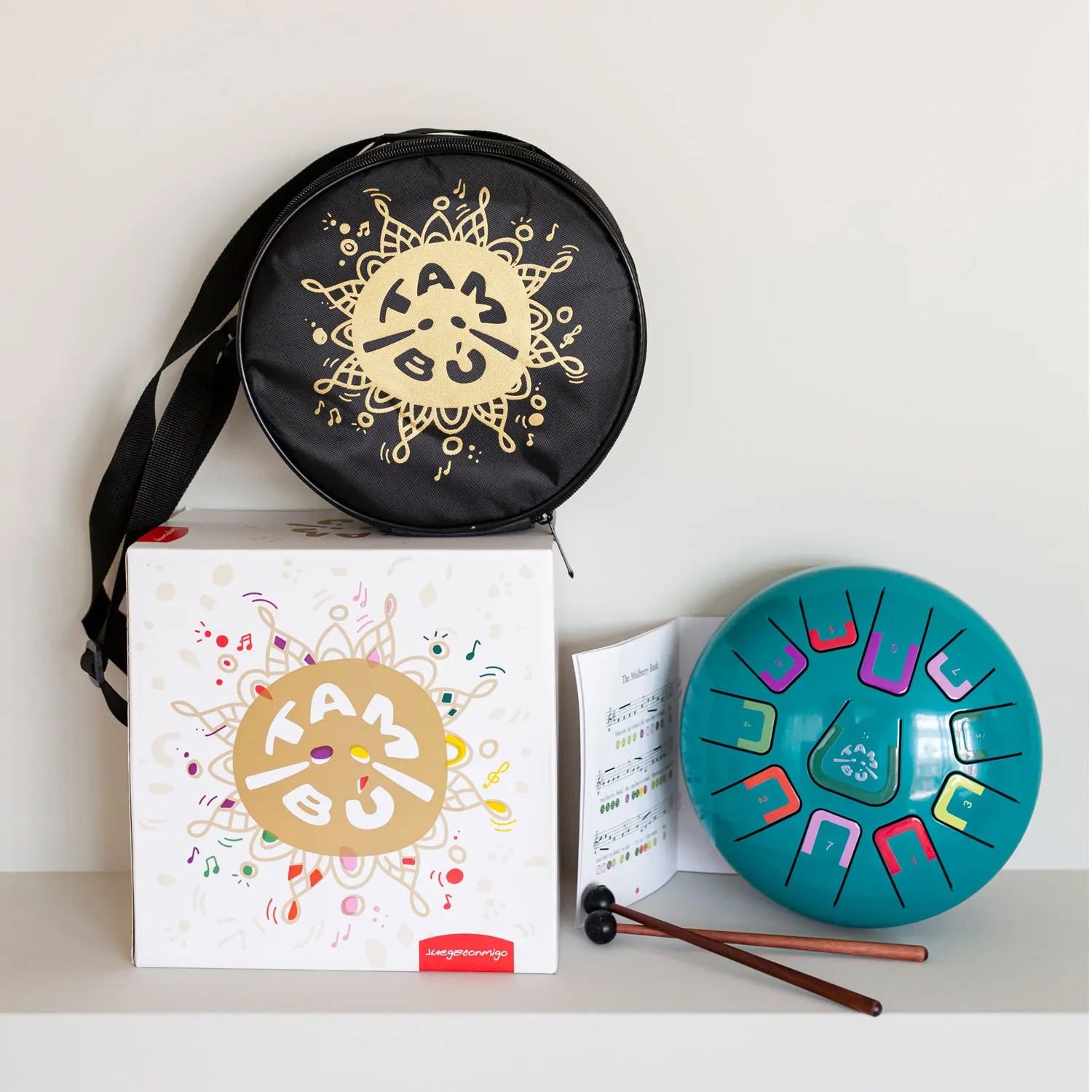 Tambu Steel Drum - Calm Sky (GlänzendTurquoise)-JuegaConmigo