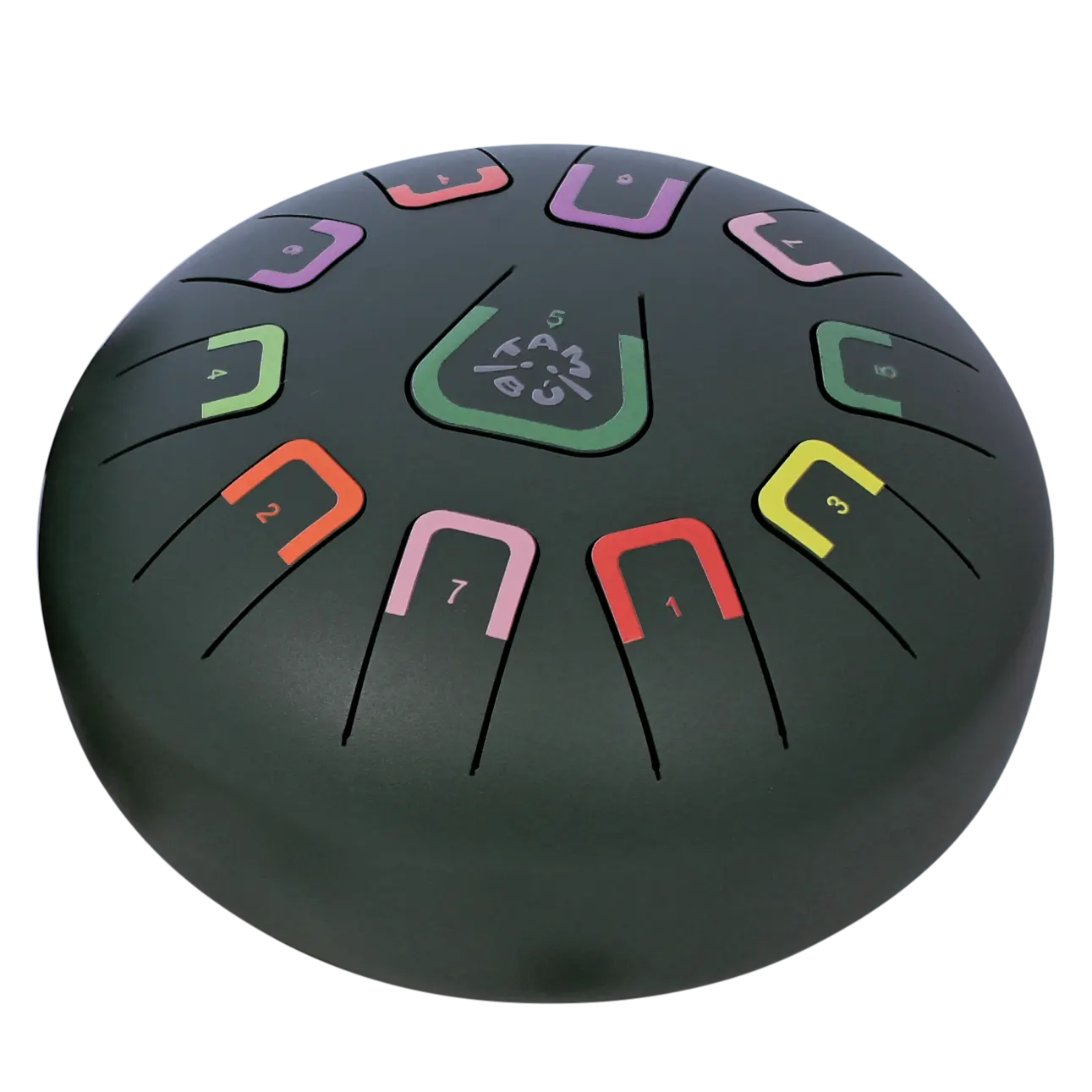 Tambu Steel Drum - Black Nature (Matt Black)-JuegaConmigo