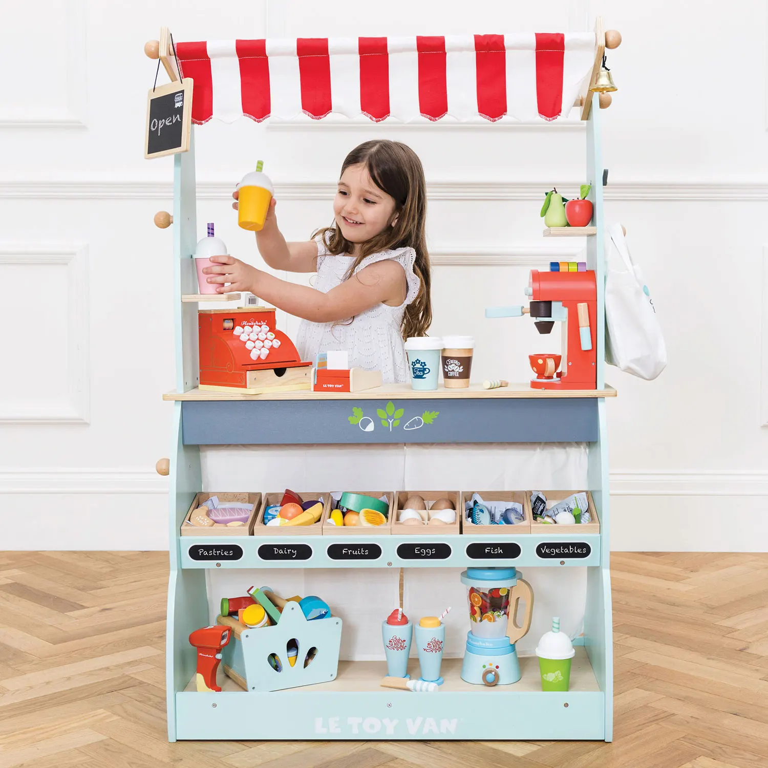 Laden & Cafe / Shop & Cafe Market Stand-Le Toy Van (LTV)