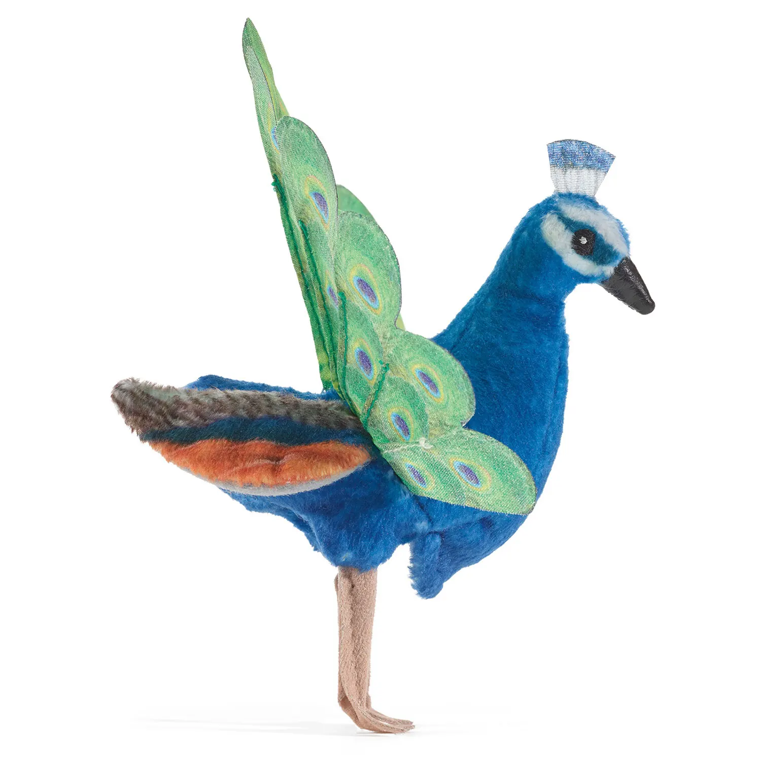 Mini Peacock / Mini Pfau-Folkmanis® Handpuppen