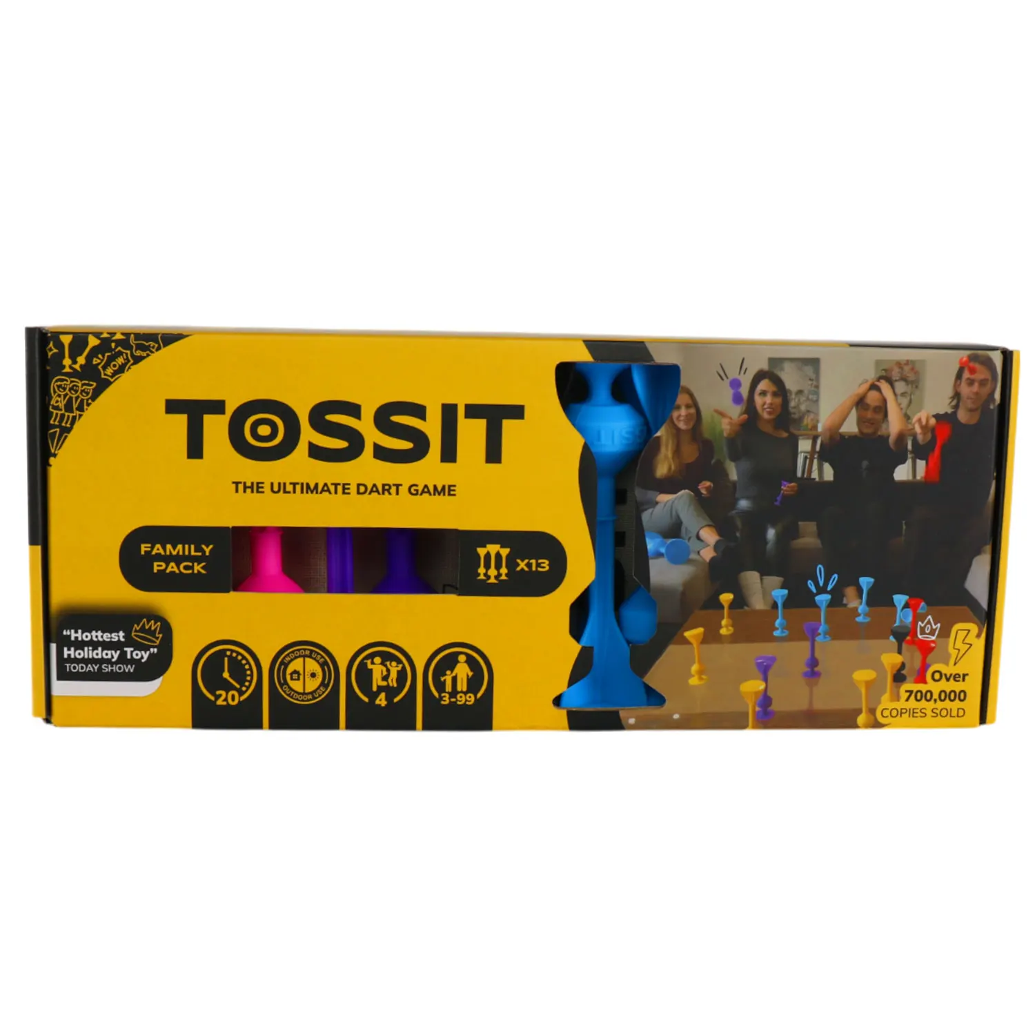 TOSSIT FAMILY PACK pink / lila / hellblau / gelb-TOSSIT®