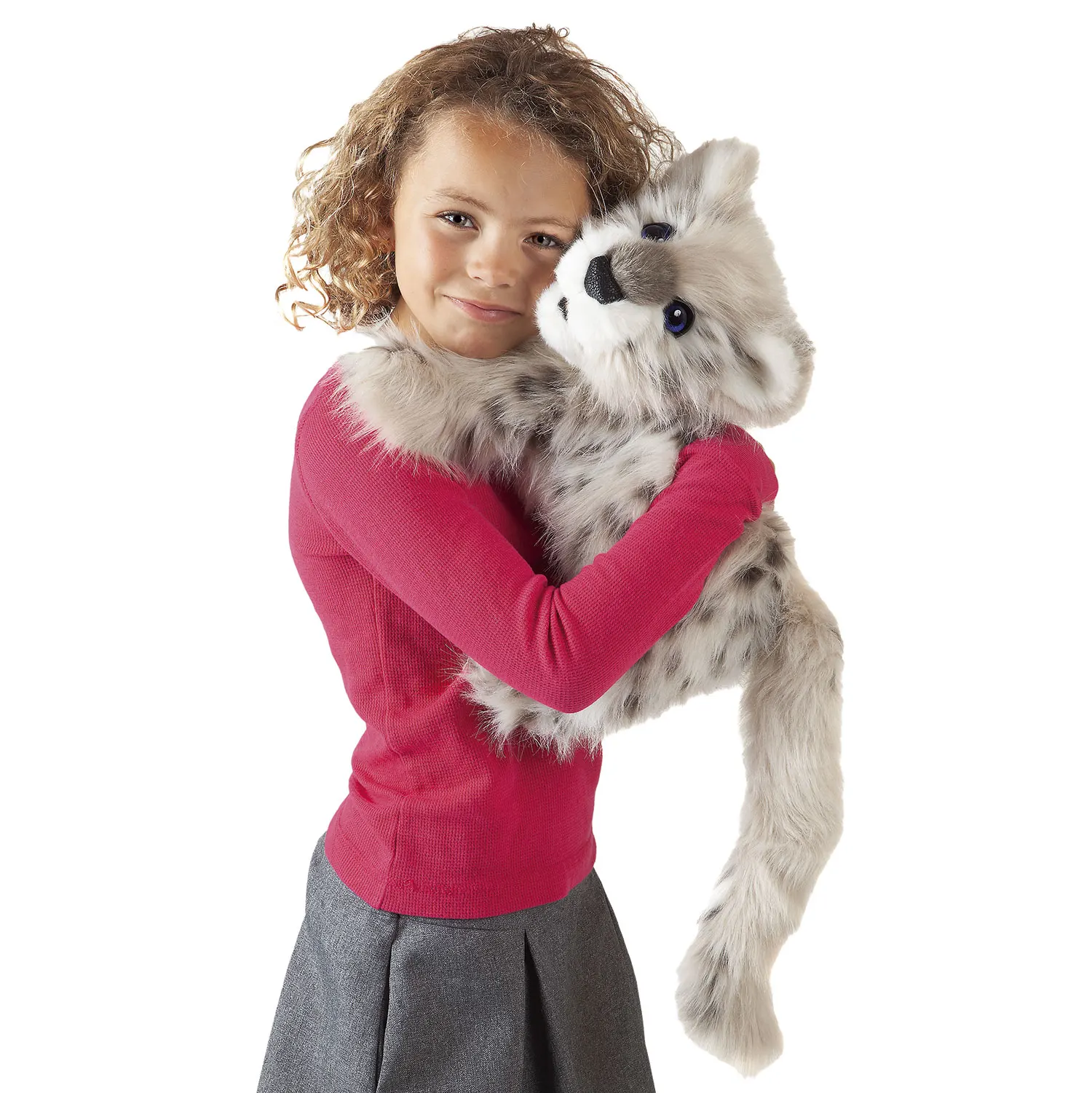 Baby Schneeleopard / Snow Leopard Cub-Folkmanis® Handpuppen