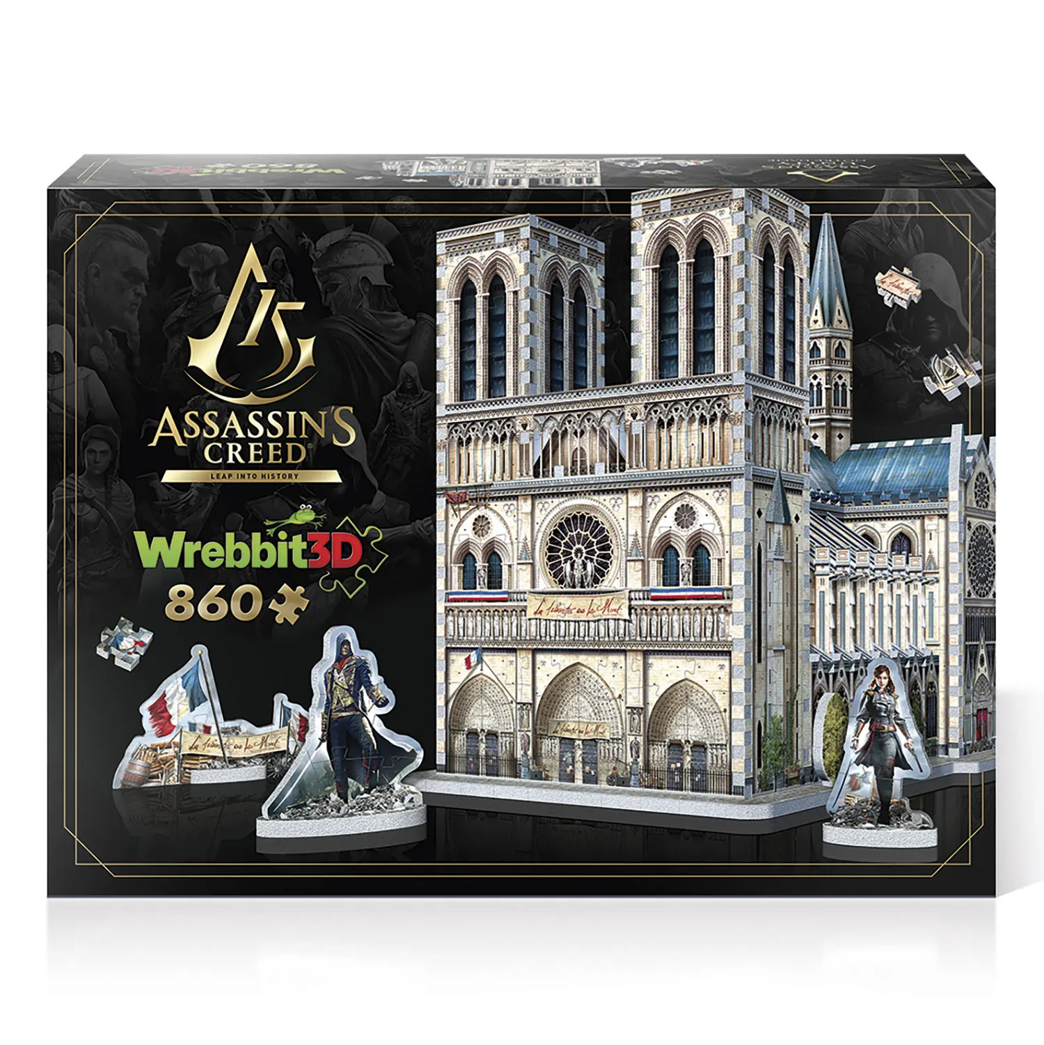 ASSASSINS CREED UNITY Notre-Dame (860 Teile)-Wrebbit-3D Puzzles