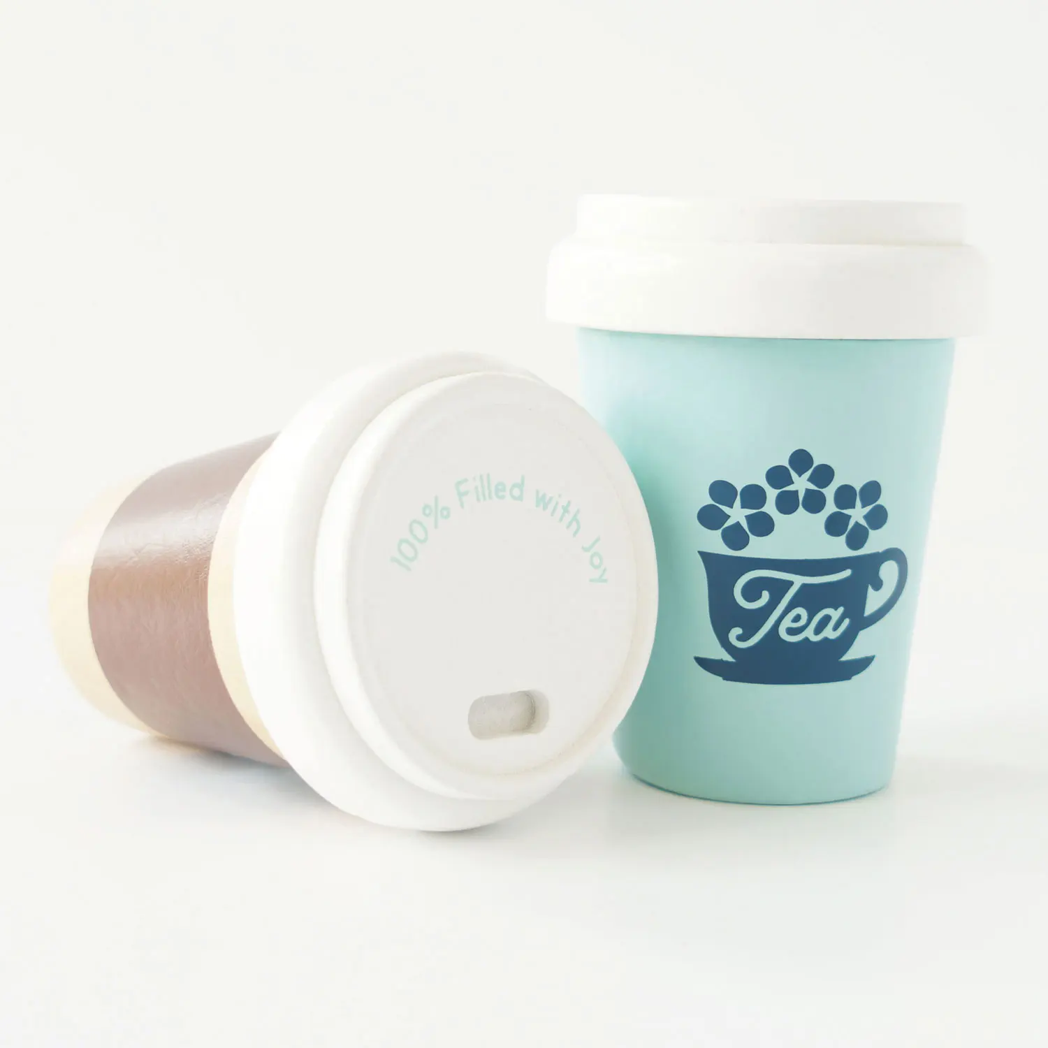 Tea & Coffee Re-Useable Eco Cups/Tee & Kaffee Wiederverwendbare Öko-Becher-Le Toy Van (LTV)