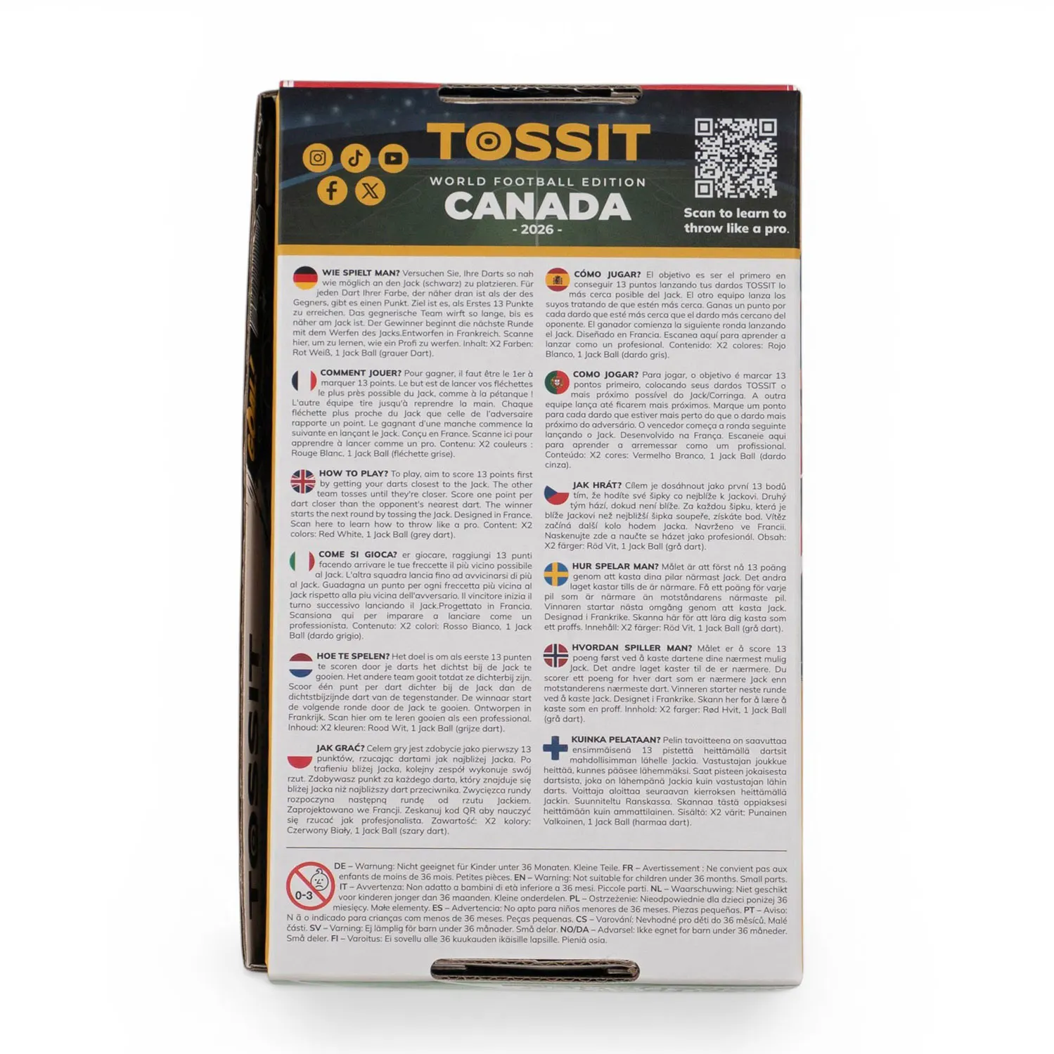 CANADA - TOSSIT Starter Pack - World Football Edition-TOSSIT®