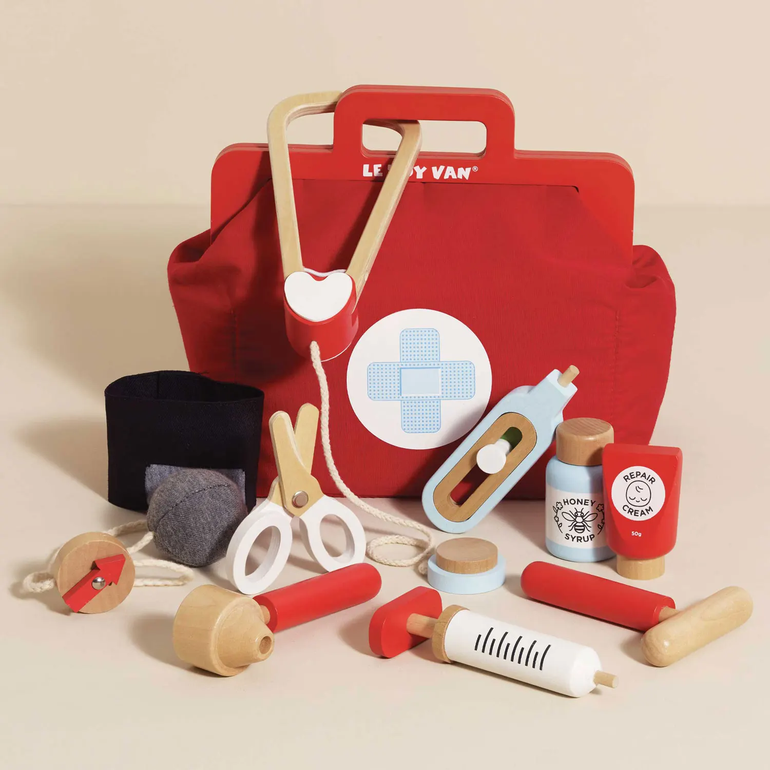 Doktortasche, Arzt-Koffer / Vintage Doctor Roleplay Wooden Kit-Le Toy Van (LTV)