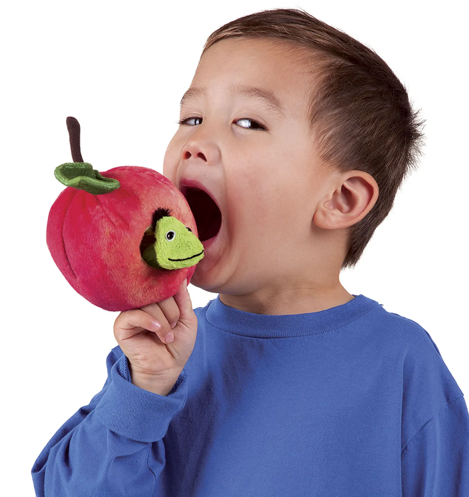 Wurm im Apfel / Worm in Apple-Folkmanis® Puppets