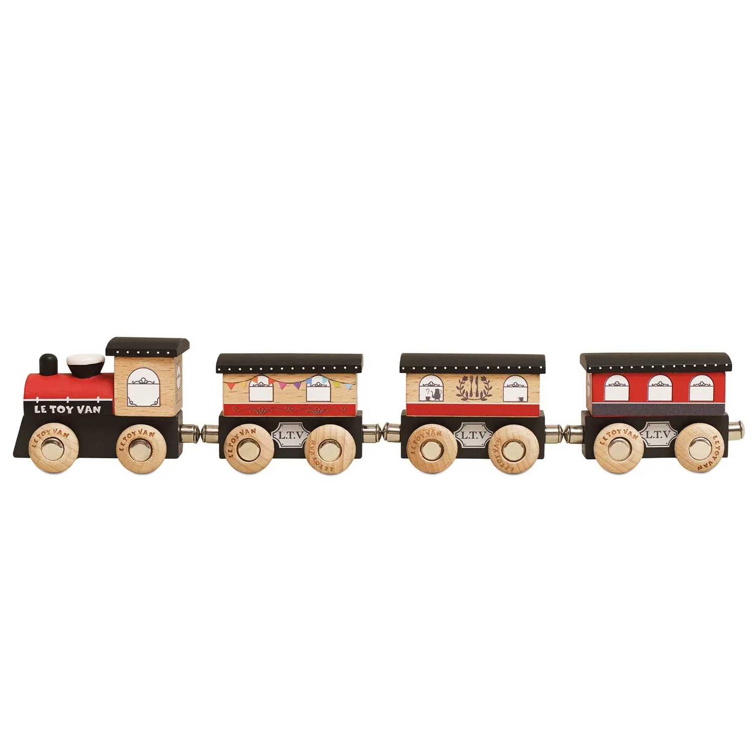 Royal Express Train & Carriages (Red) (New Look)-Le Toy Van (LTV)