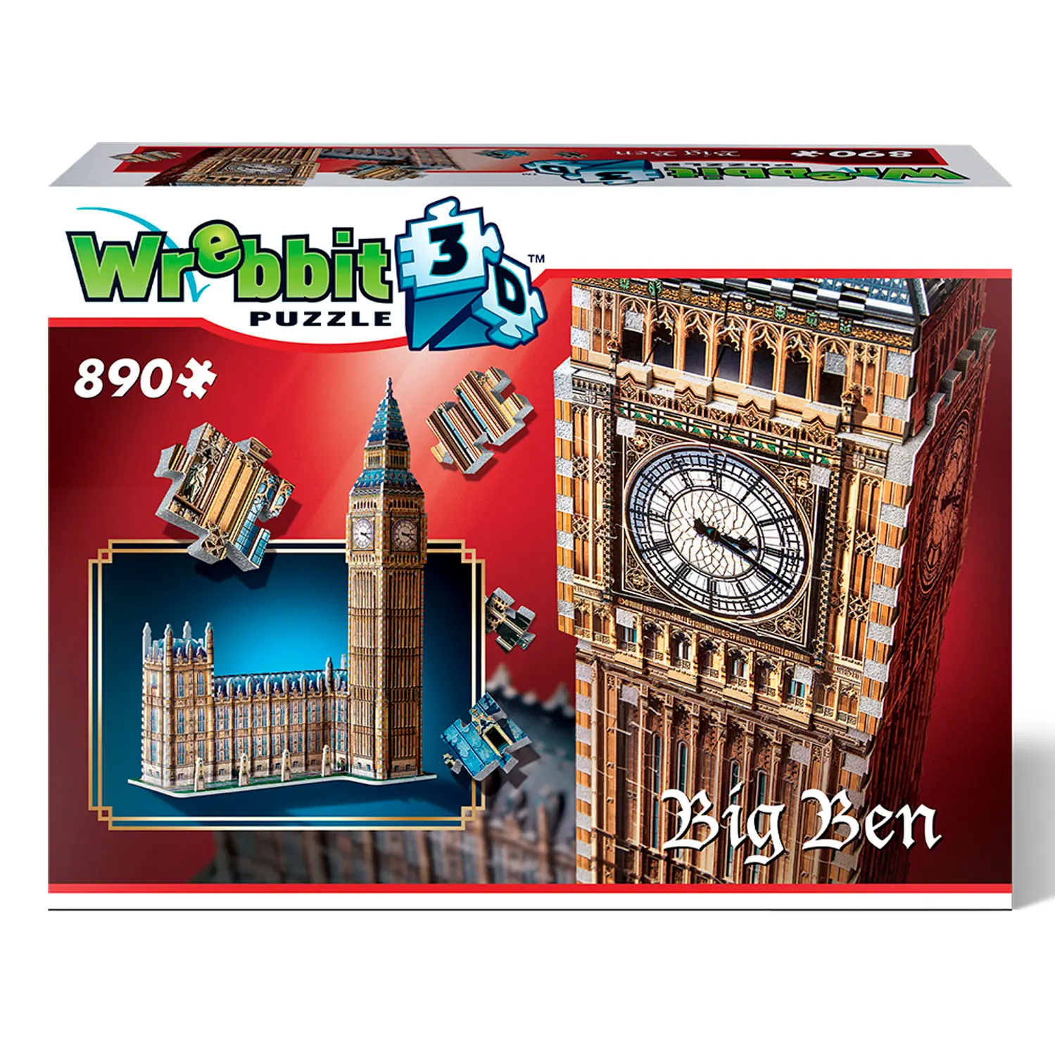 Big Ben & House of Parliament - Queen Elisabeth Tower / 3D-Puzzle-Wrebbit-3D Puzzles