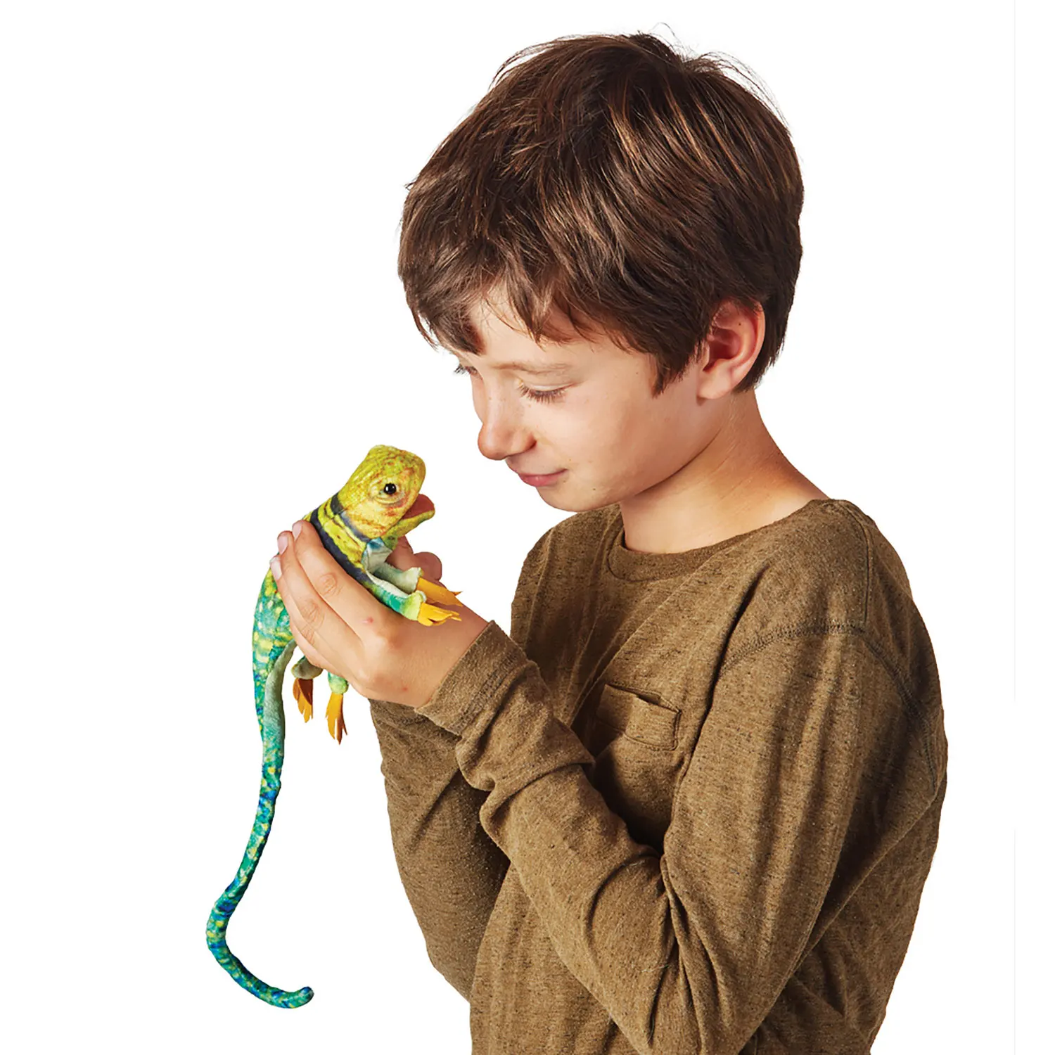 Mini Collared Lizard / Mini Eidechse-Folkmanis® Puppets