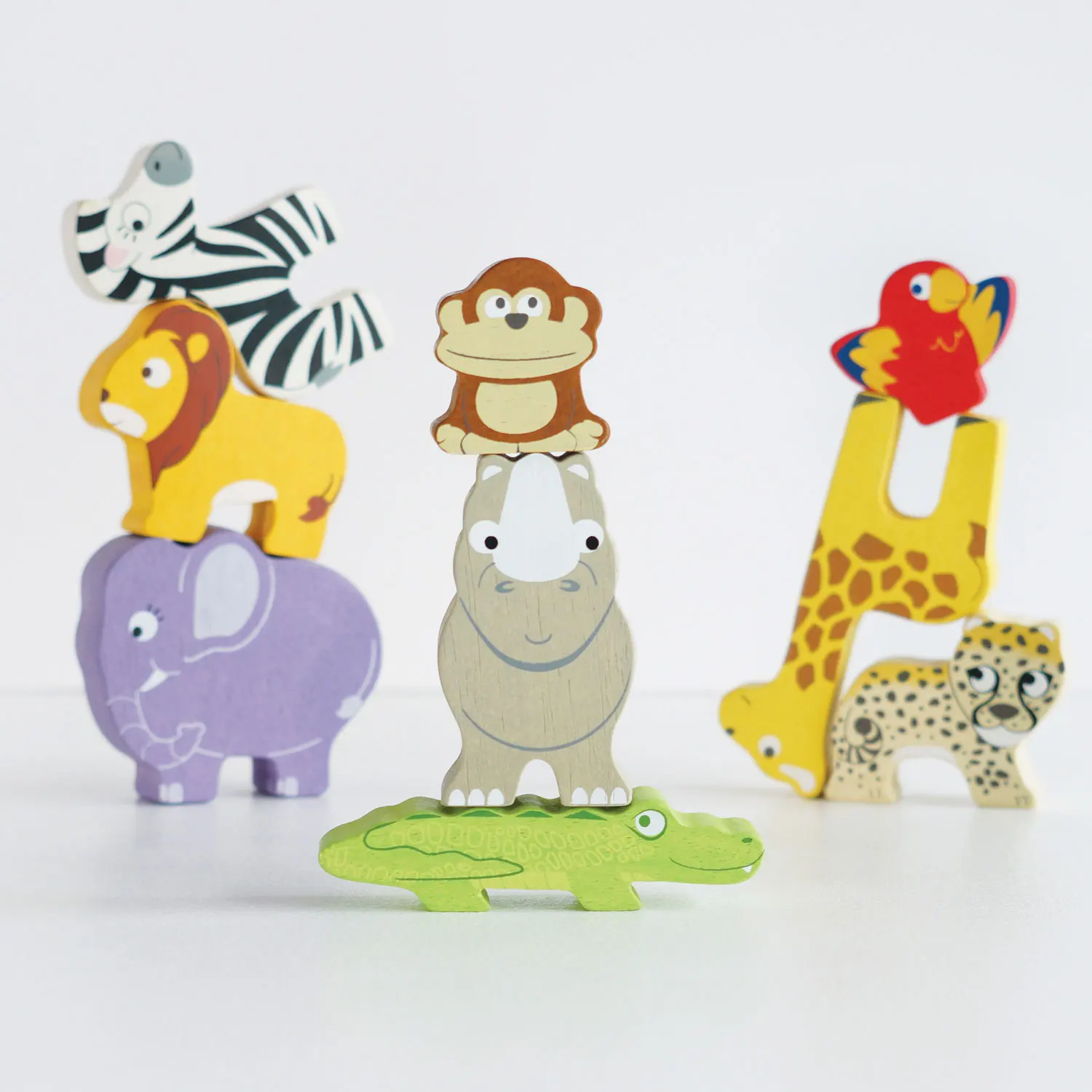 Stapelspiel Afrika / Africa Stacking Animals & Bag-Le Toy Van (LTV)