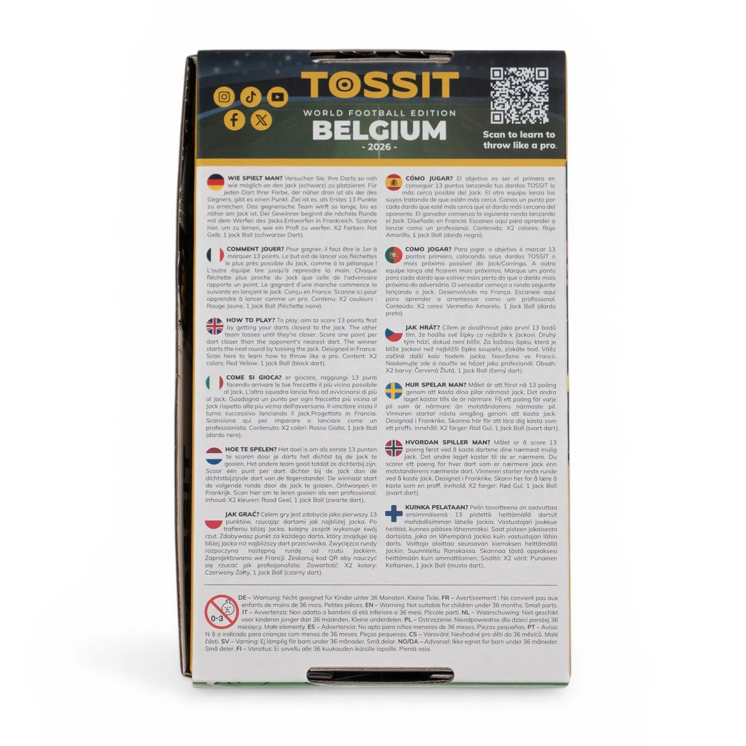 BELGIUM - TOSSIT Starter Pack - World Football Edition-TOSSIT®
