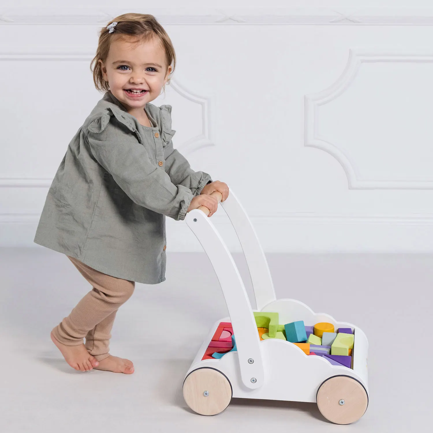 Regenbogen-Lauflernwagen / Rainbow Baby Walker & Puzzle-Le Toy Van (LTV)