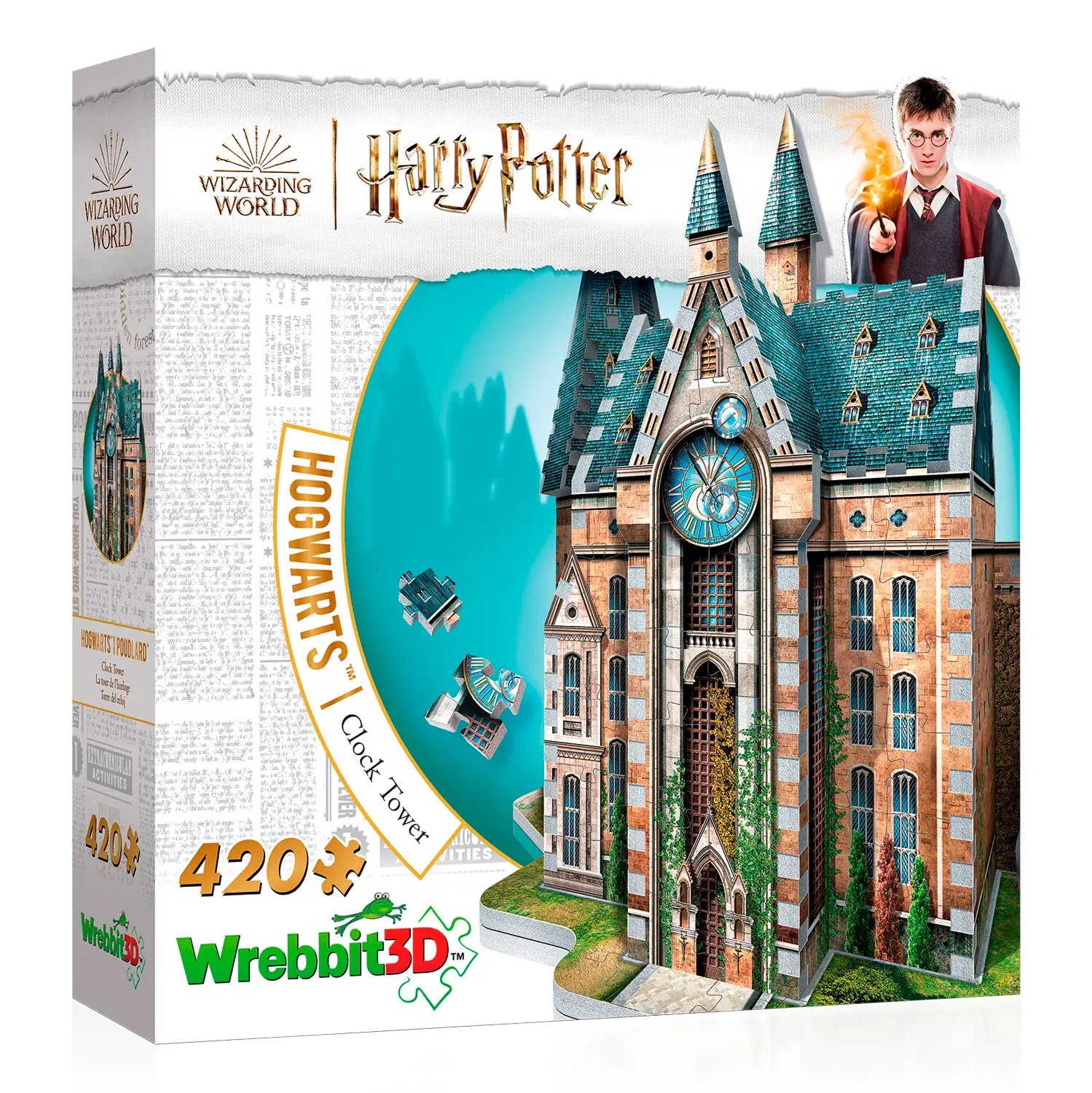 Hogwarts Clocktower Harry Potter 420 pcs. - 3D-Puzzle-Wrebbit-3D Puzzles