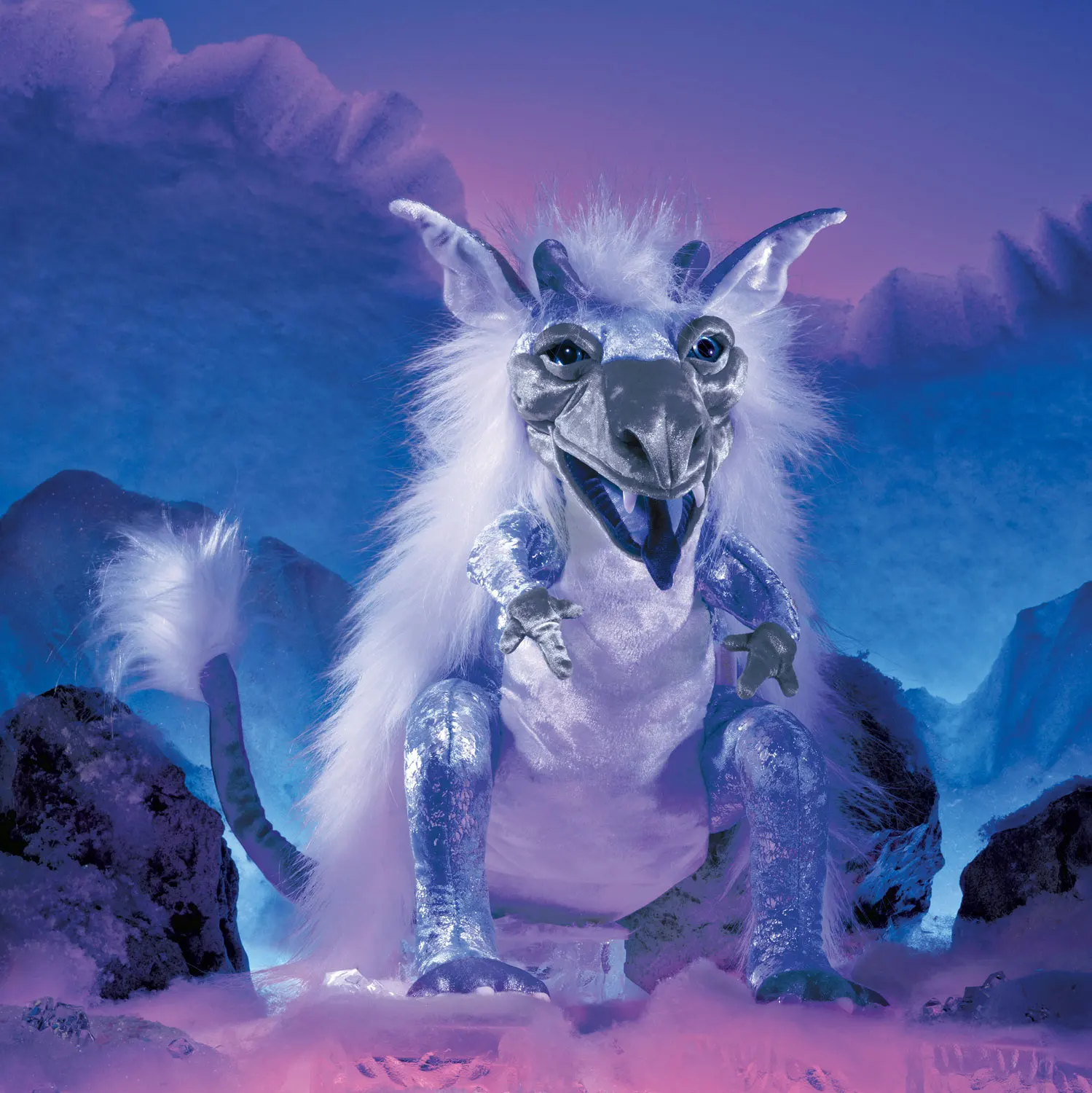 Eisdrache / Ice Dragon-Folkmanis® Puppets