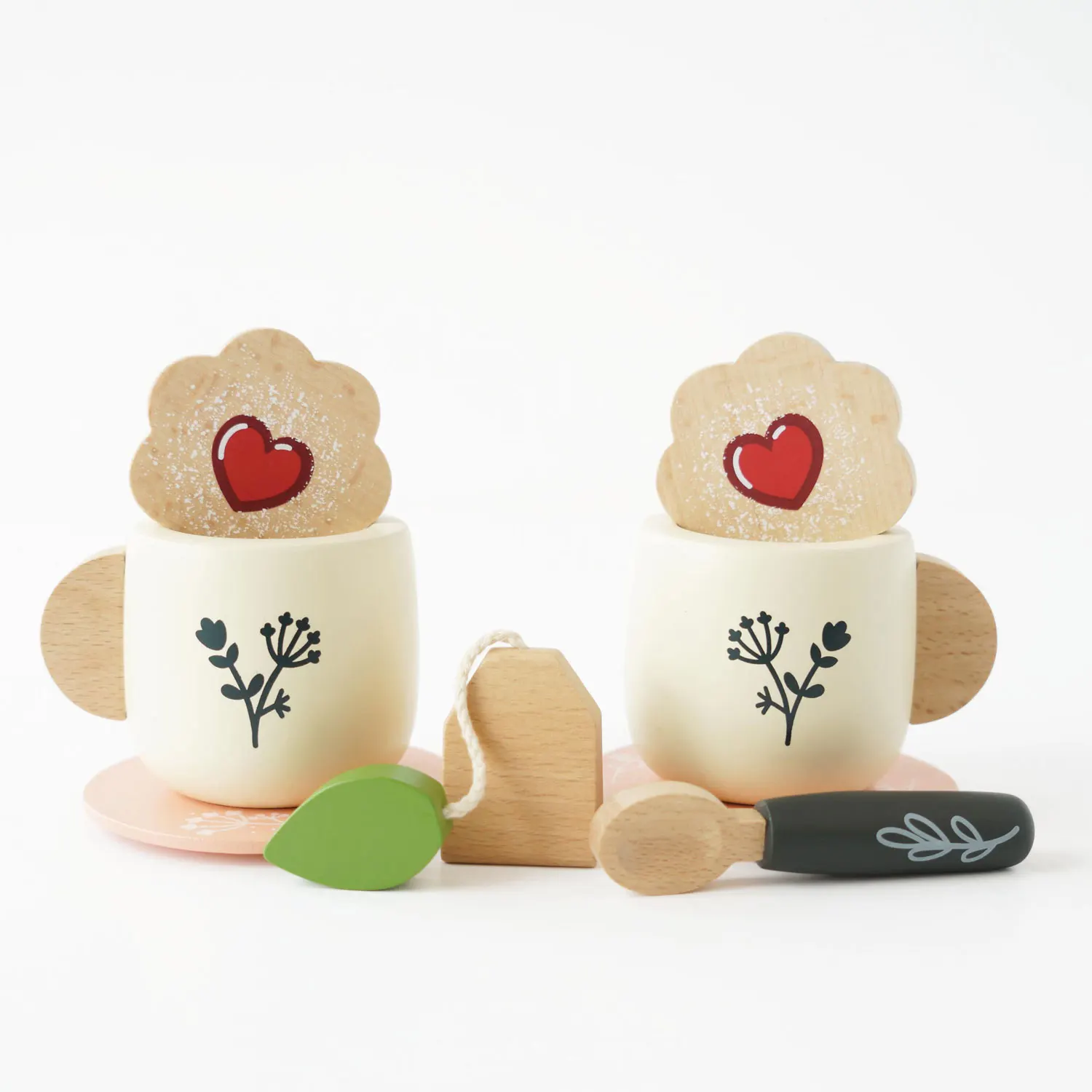 Teeservice / Wooden Tea Set & Tray (New Look)-Le Toy Van (LTV)