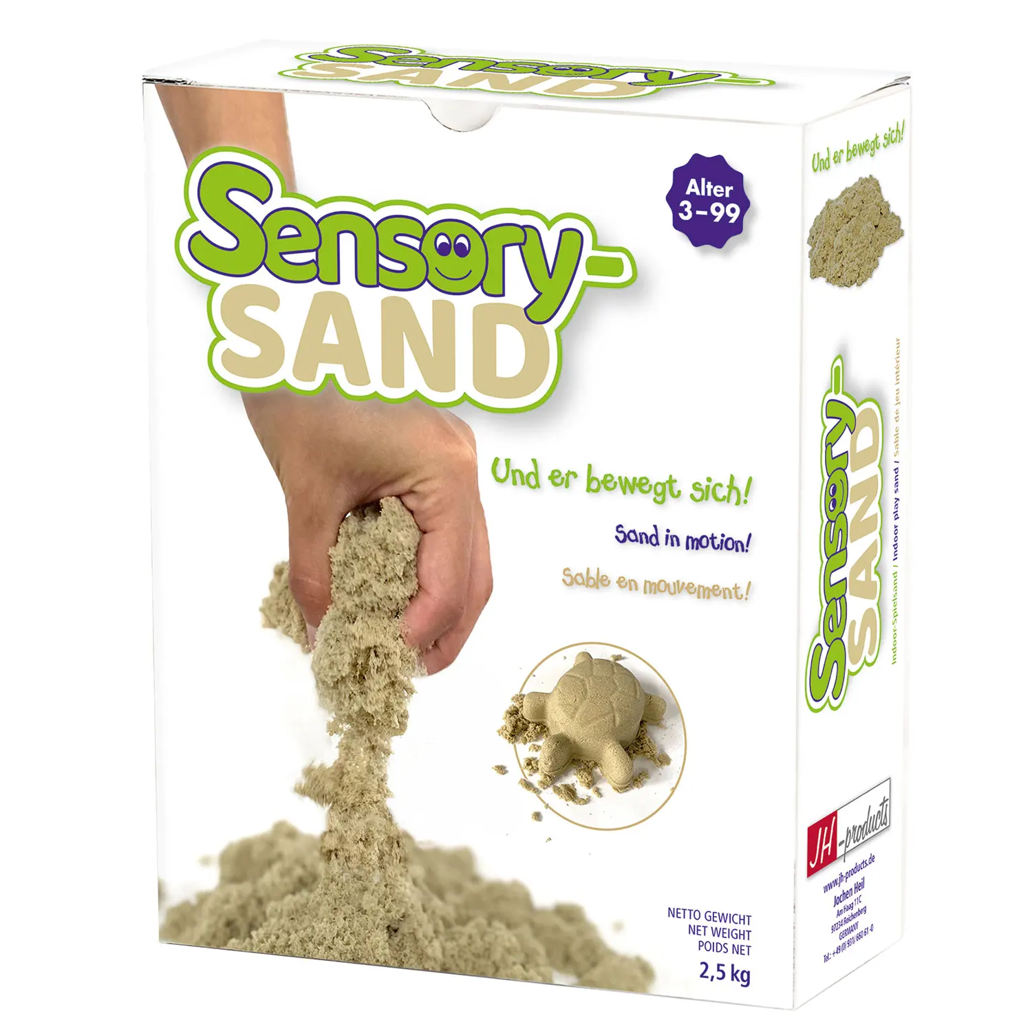 Sensory-Sand 2,5 kg - kinetische Fließeigenschaften-JH-products