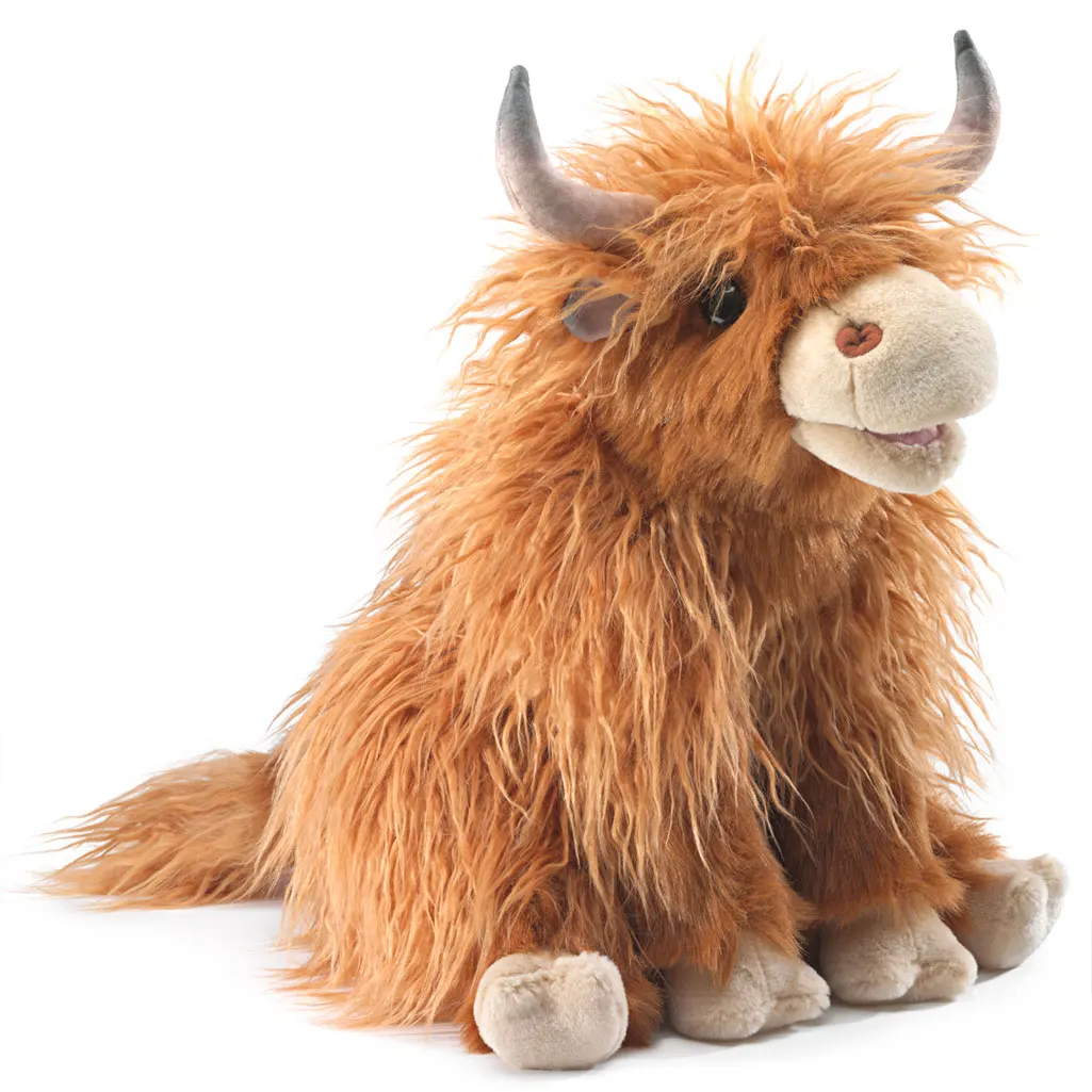 Schottisches Hochlandrind  /Highland Cow-Folkmanis® Puppets