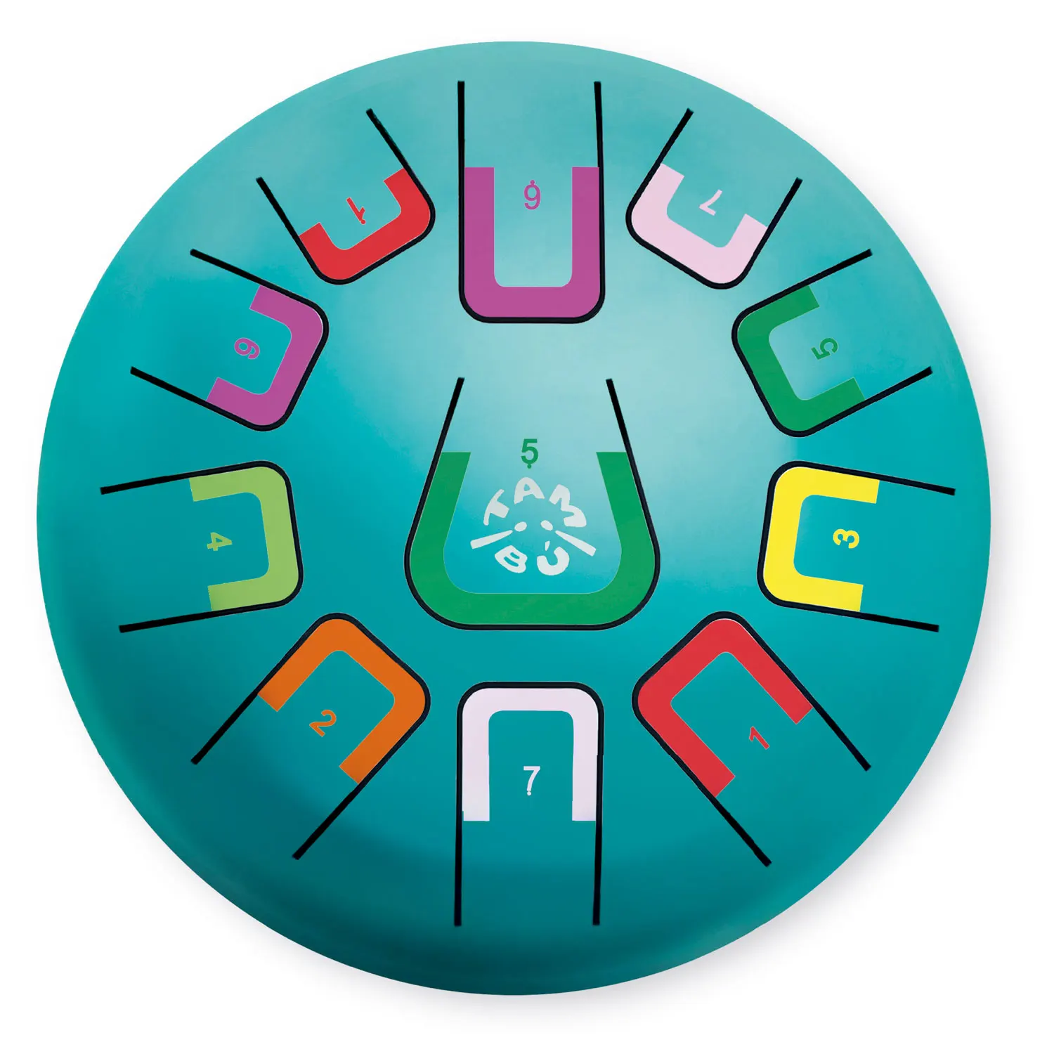 Tambu Steel Drum - Calm Sky (GlänzendTurquoise)-JuegaConmigo