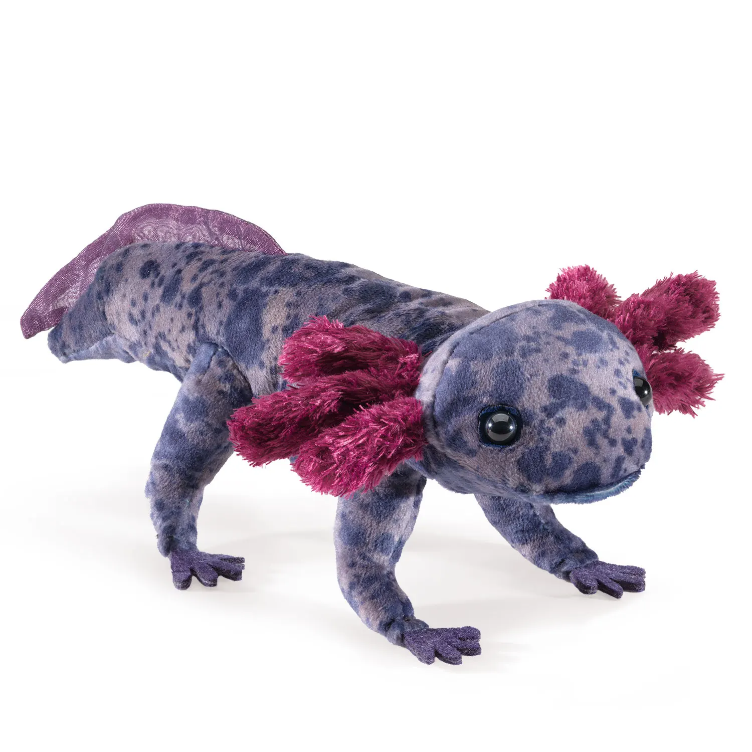 Black Axolotl / Schwarzer Schwanzlurch-Folkmanis® Puppets