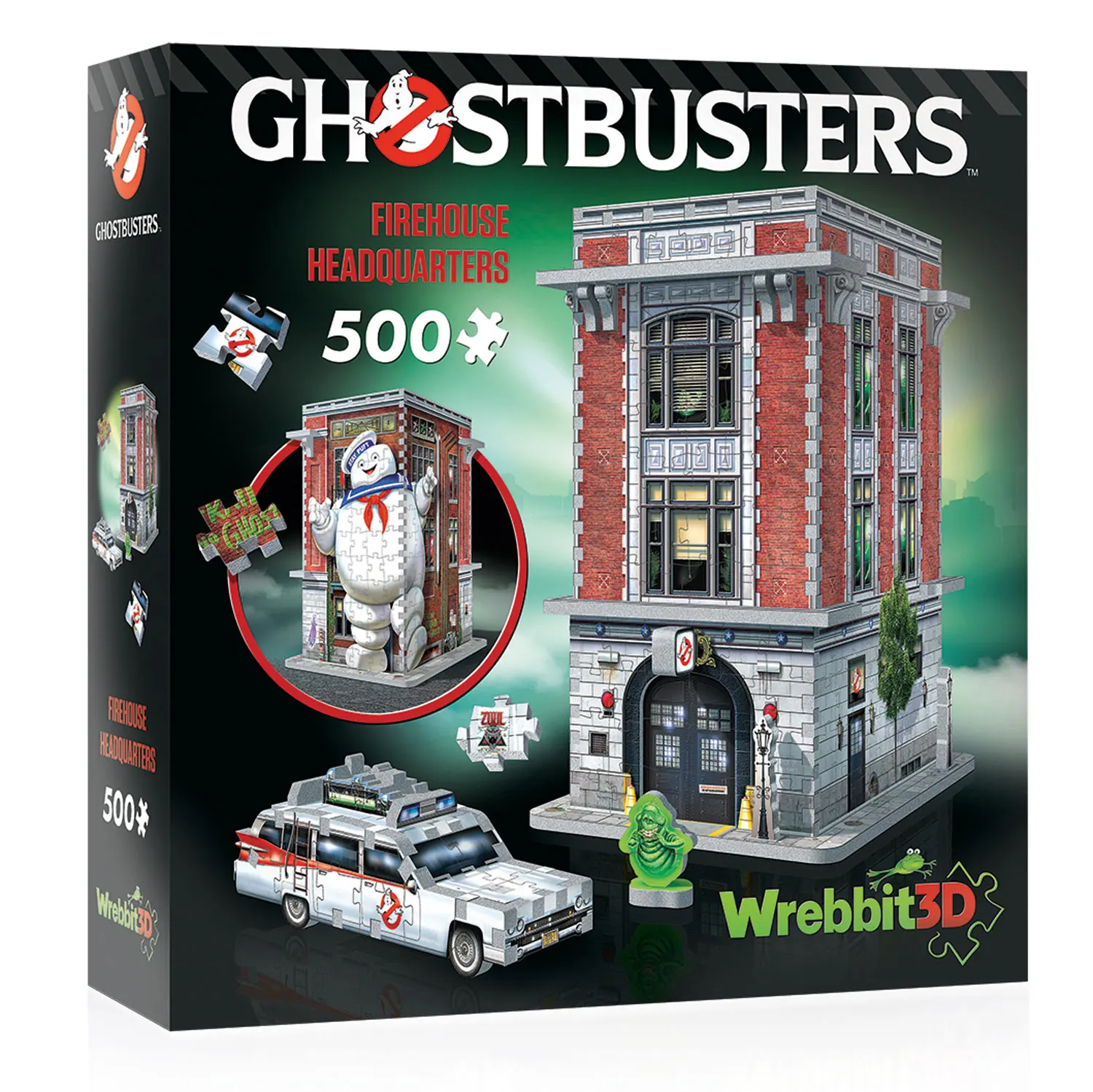 GHOSTBUSTERS FireHouse HQ (500Teile) - 3D-Puzzle-Wrebbit-3D Puzzles