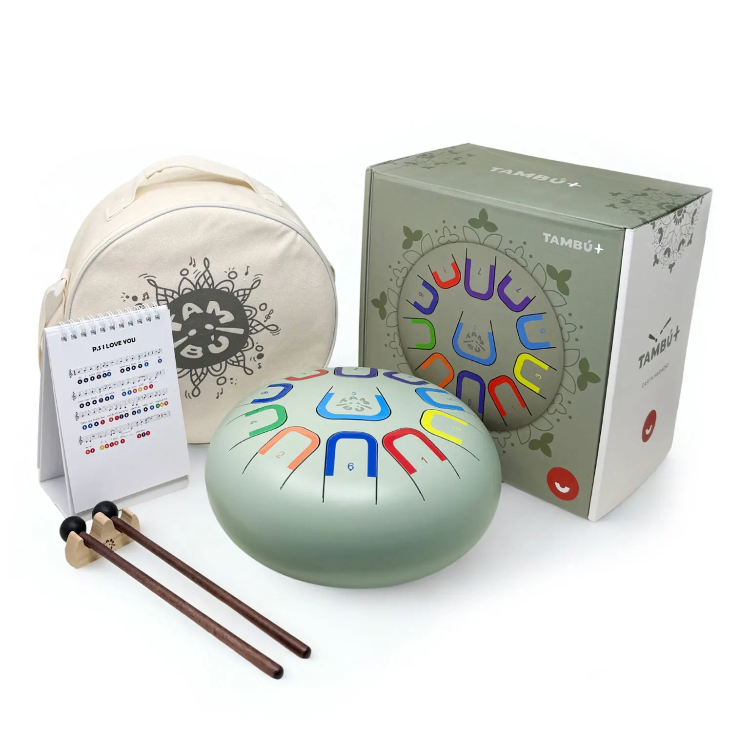 Tambu+ 10"/25 cm - Earth Harmony (Green)