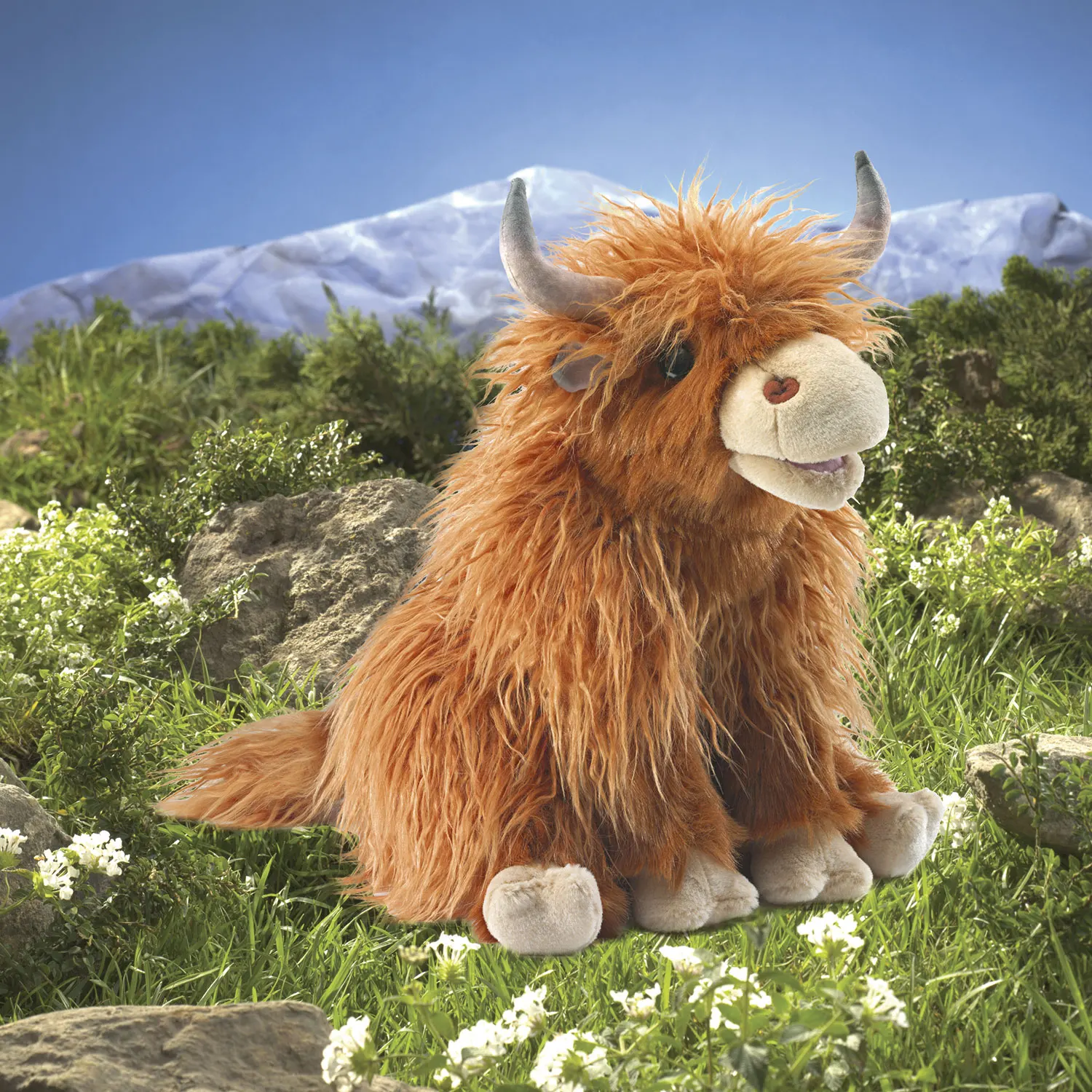 Schottisches Hochlandrind  /Highland Cow-Folkmanis® Puppets