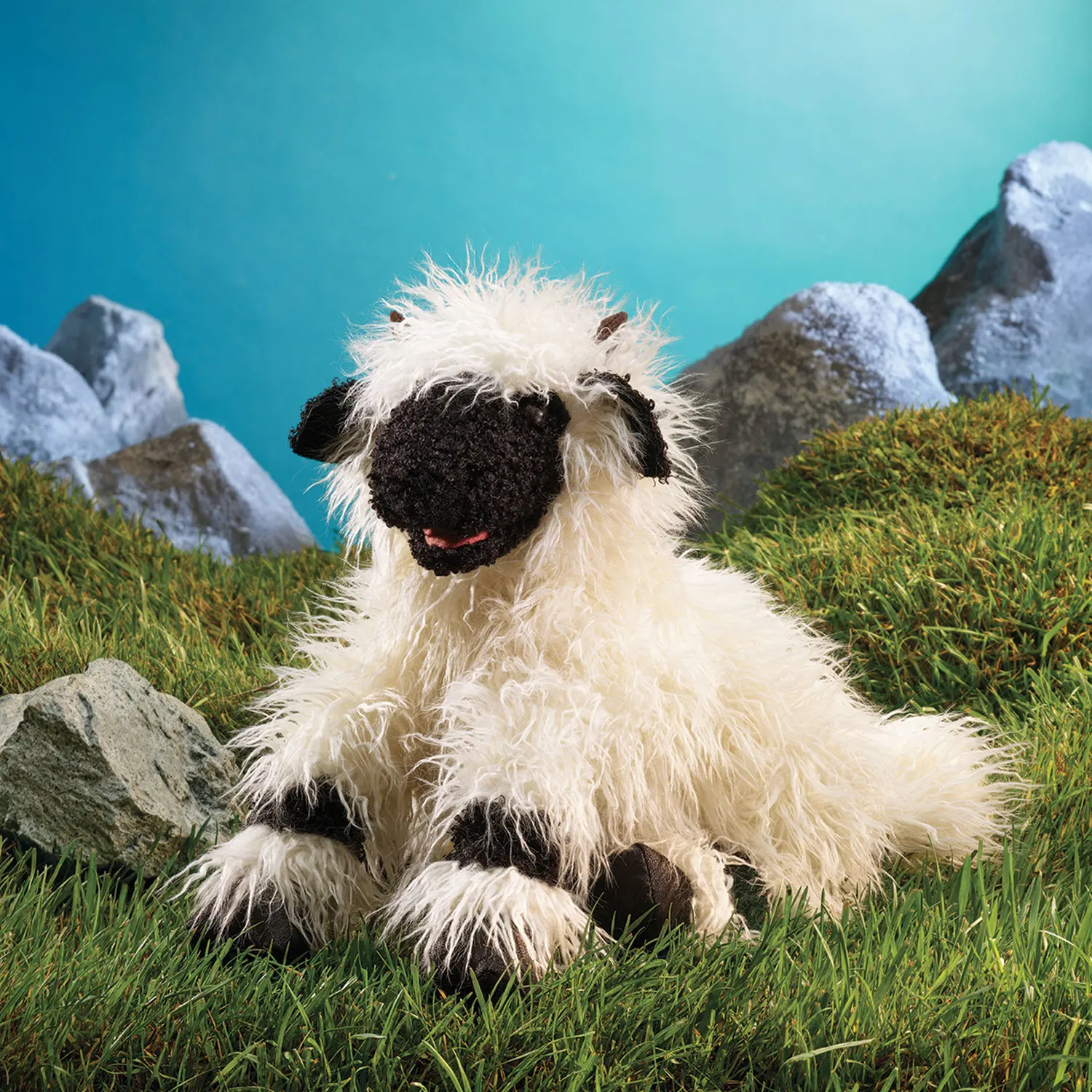 Walliser Schwarznasen Schaf / Valais Blacknose Sheep-Folkmanis® Handpuppen