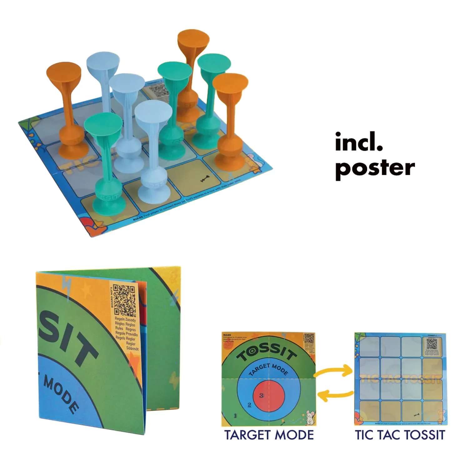 TOSSIT Mini Darts - Ice Blue Cyan Caramel-TOSSIT®