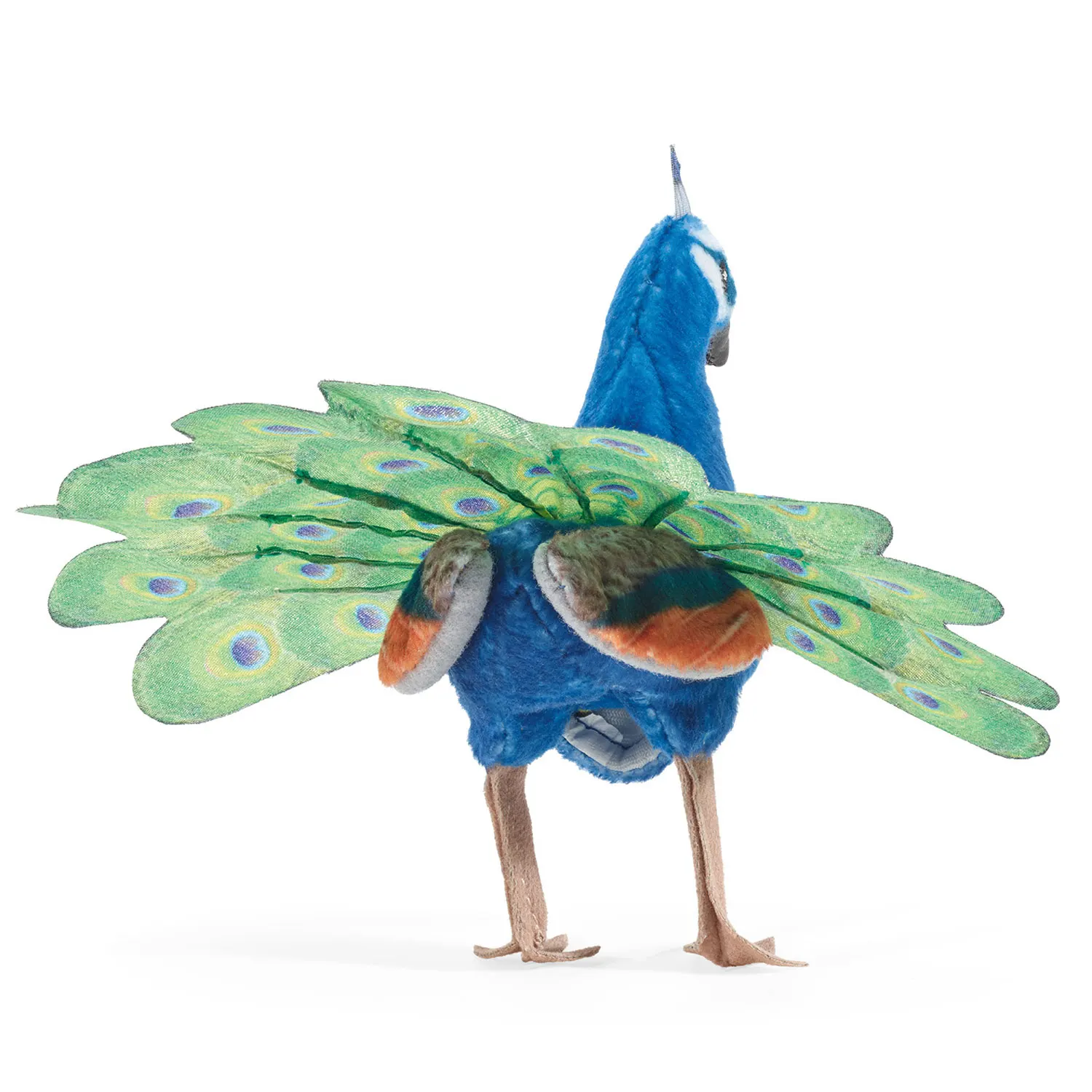 Mini Peacock / Mini Pfau-Folkmanis® Handpuppen