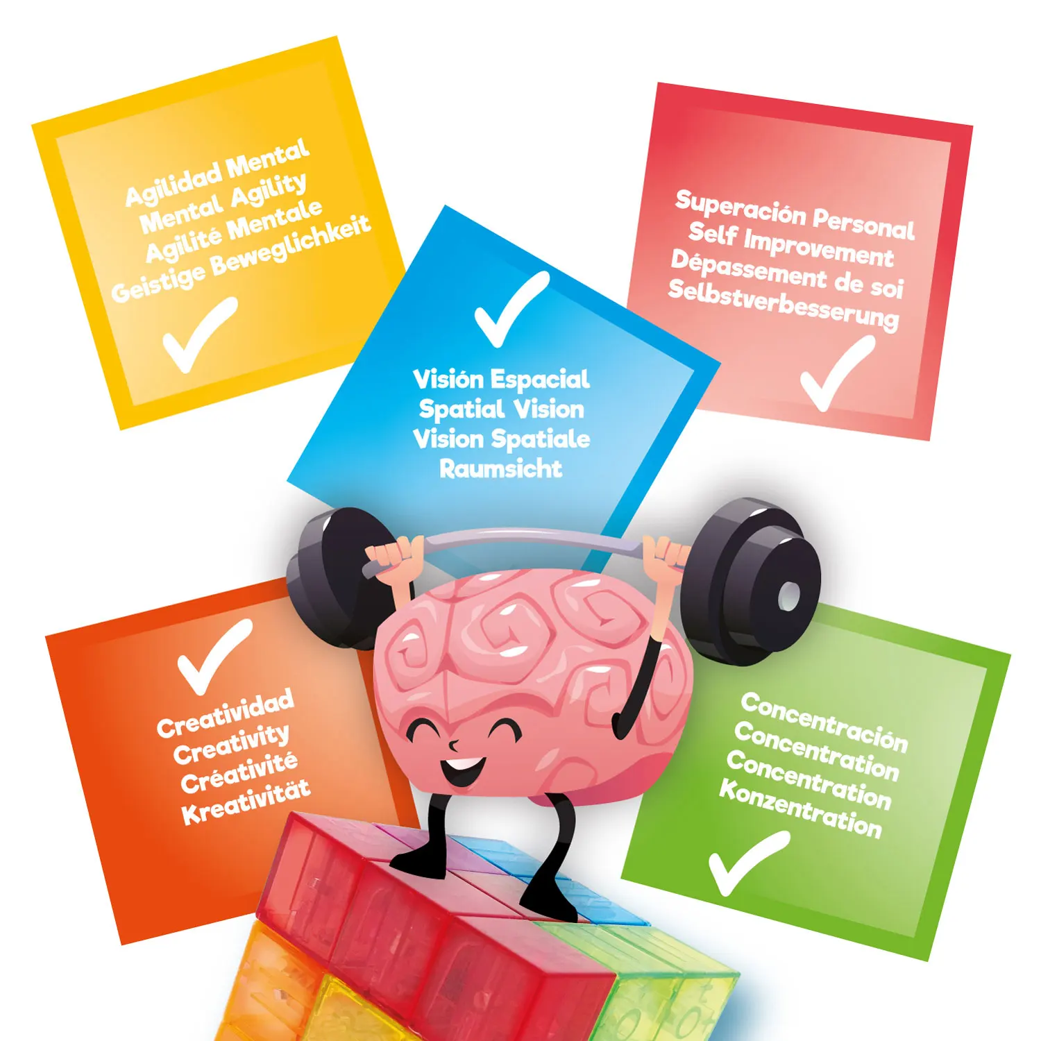 Magic Magnetic Cube / magnetisches Geduldspiel-JuegaConmigo