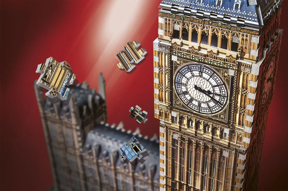Big Ben & House of Parliament - Queen Elisabeth Tower / 3D-Puzzle-Wrebbit-3D Puzzles