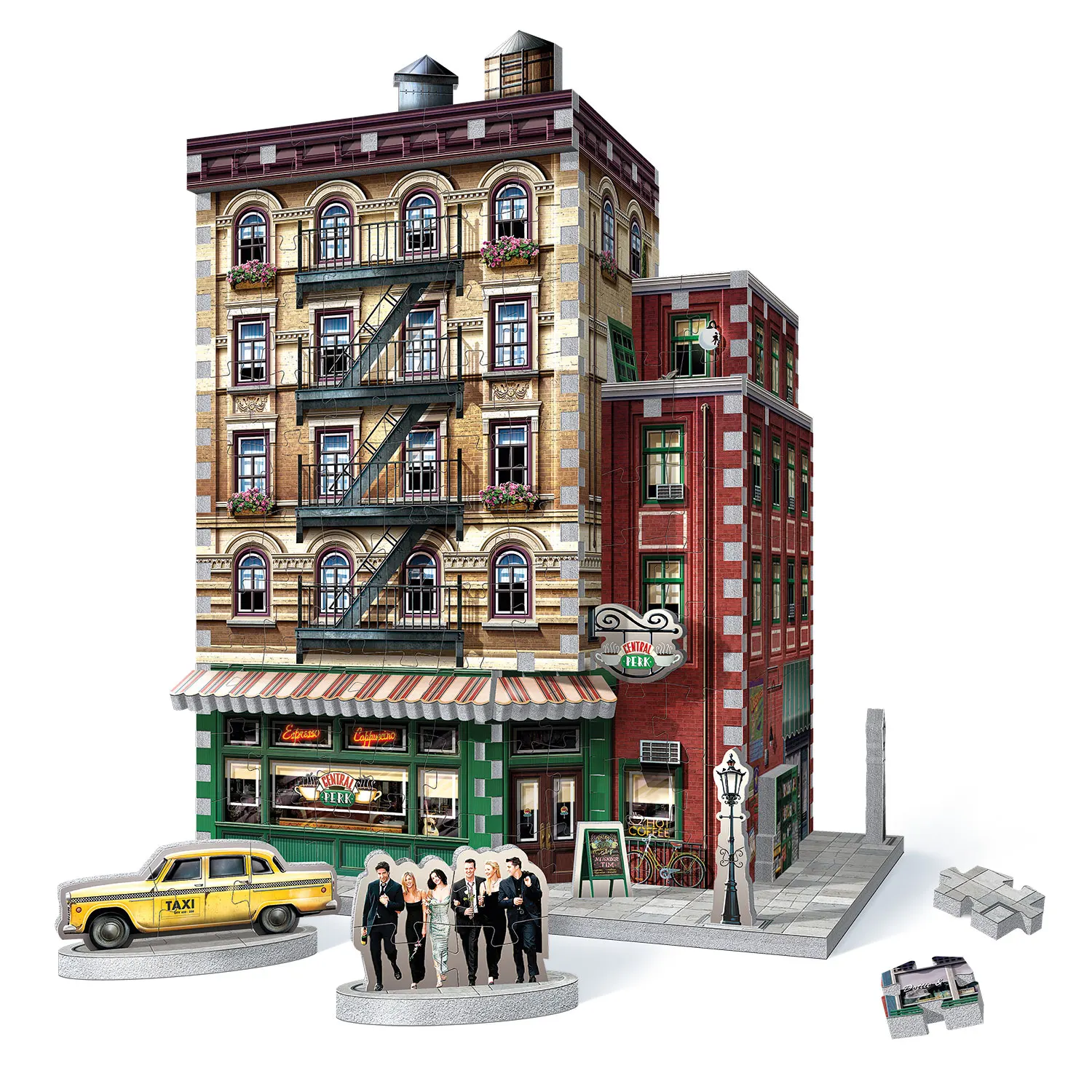 Friends - Central Perk (440 Teile) - 3D-Puzzle-Wrebbit-3D Puzzles