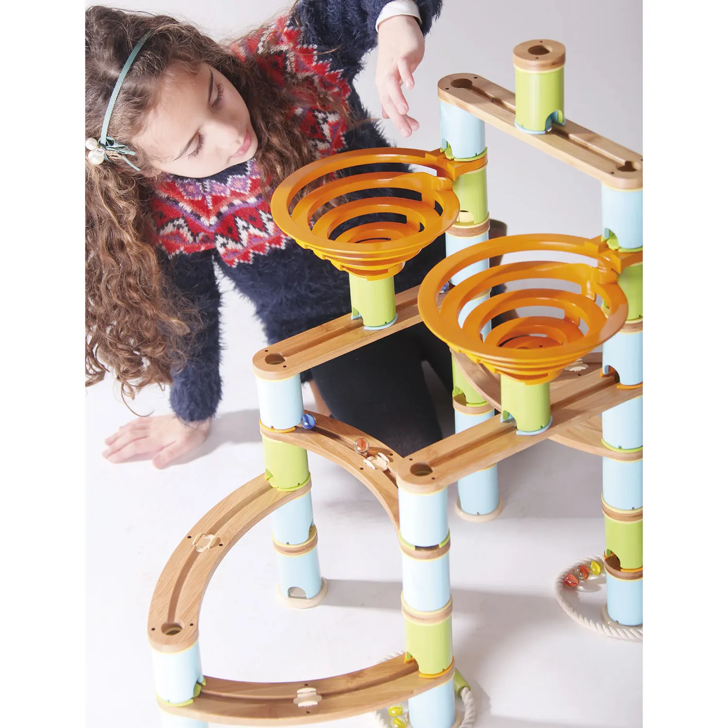 Kugelbahn: Bamboo Build & Run (138pcs) JUMBO-JH-products