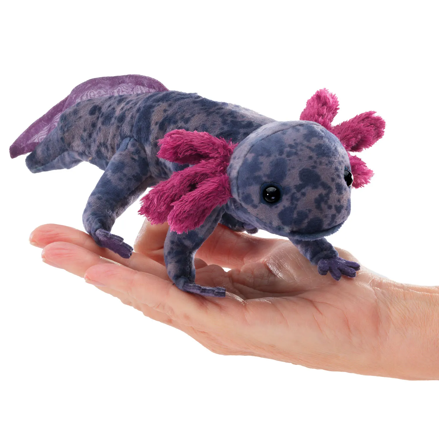 Black Axolotl / Schwarzer Schwanzlurch-Folkmanis® Puppets