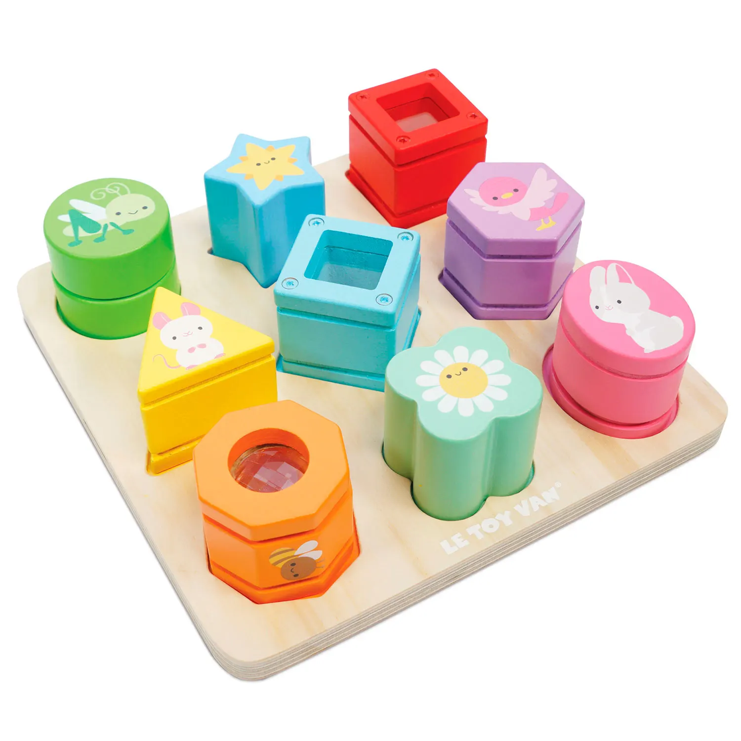 Petilou Sensorische Formen / Rainbow Sensory Shape Sorter-Le Toy Van (LTV)