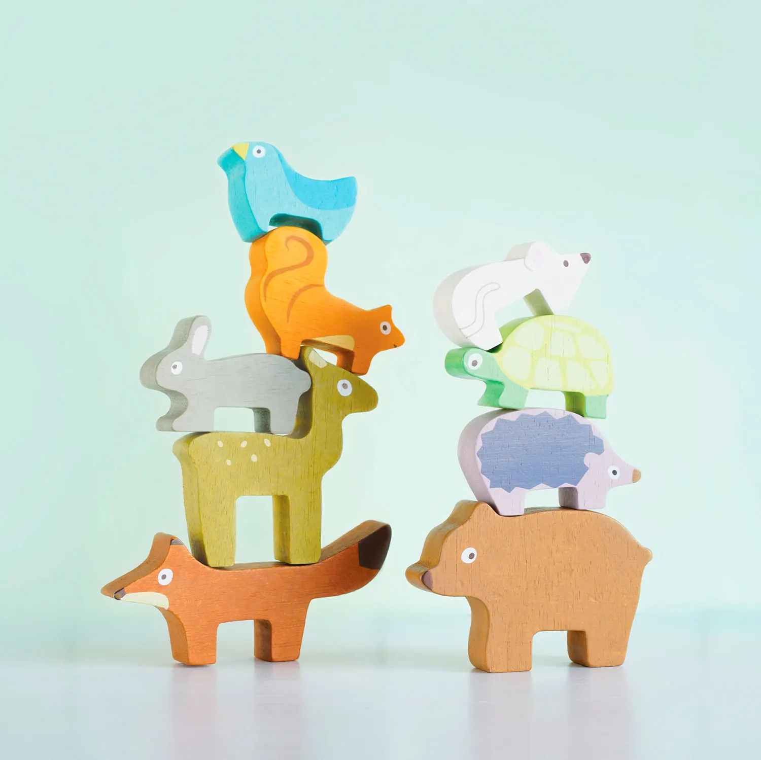 Stapelspiel Waldtiere / Woodland Stacking Forest Anmimals & Bag-Le Toy Van (LTV)