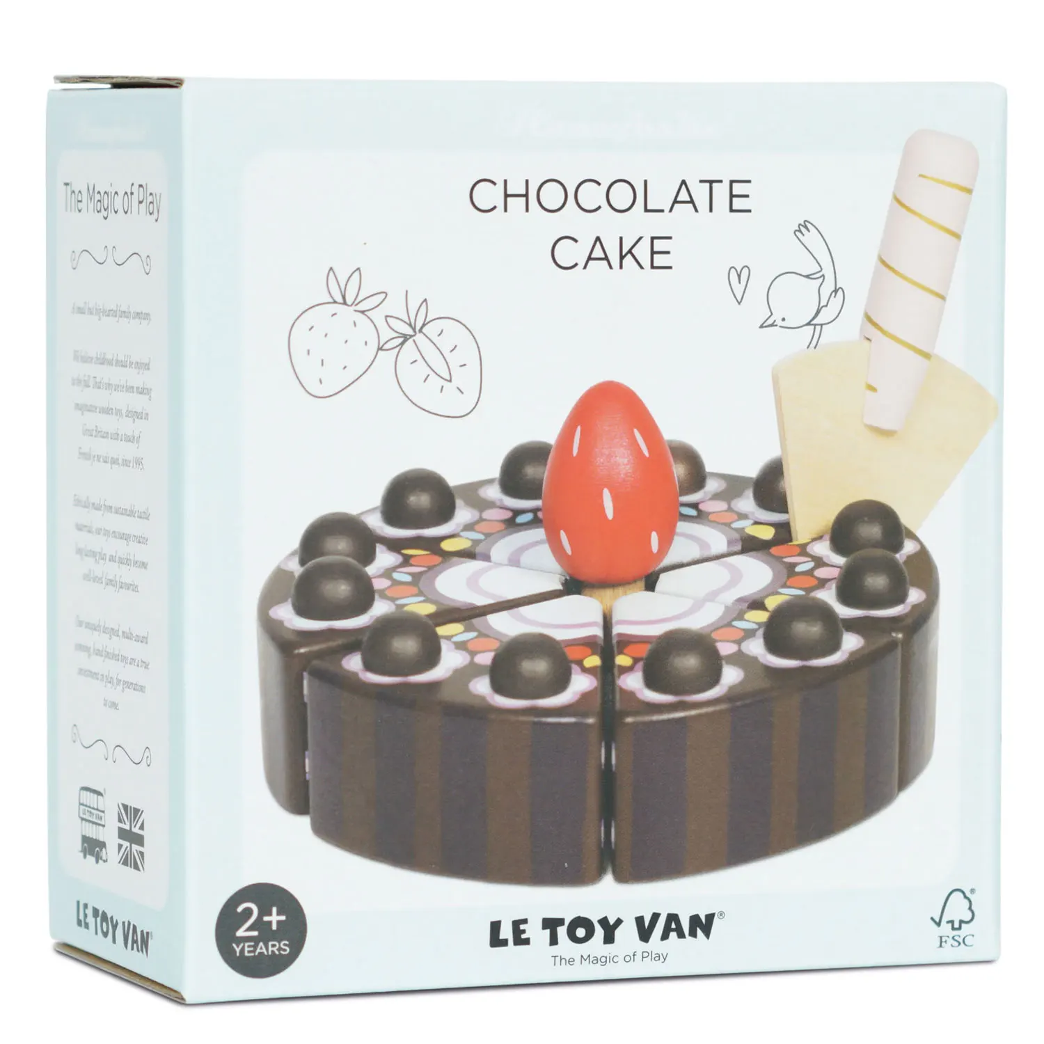 Schokoladentorte / Chocolate Gateau Sliceable Cake (New Look)-Le Toy Van (LTV)