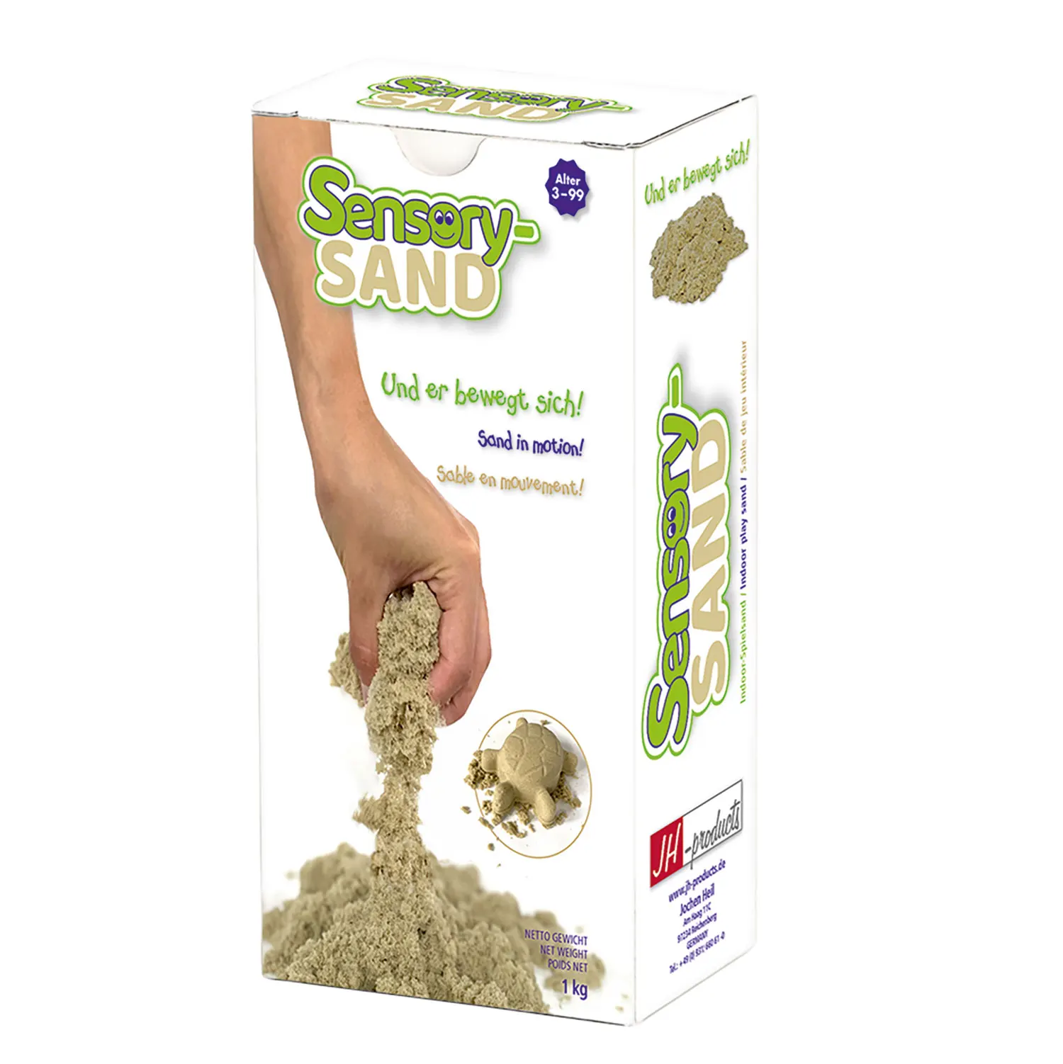 Sensory-Sand 1 kg - kinetische Fließeigenschaften-JH-products