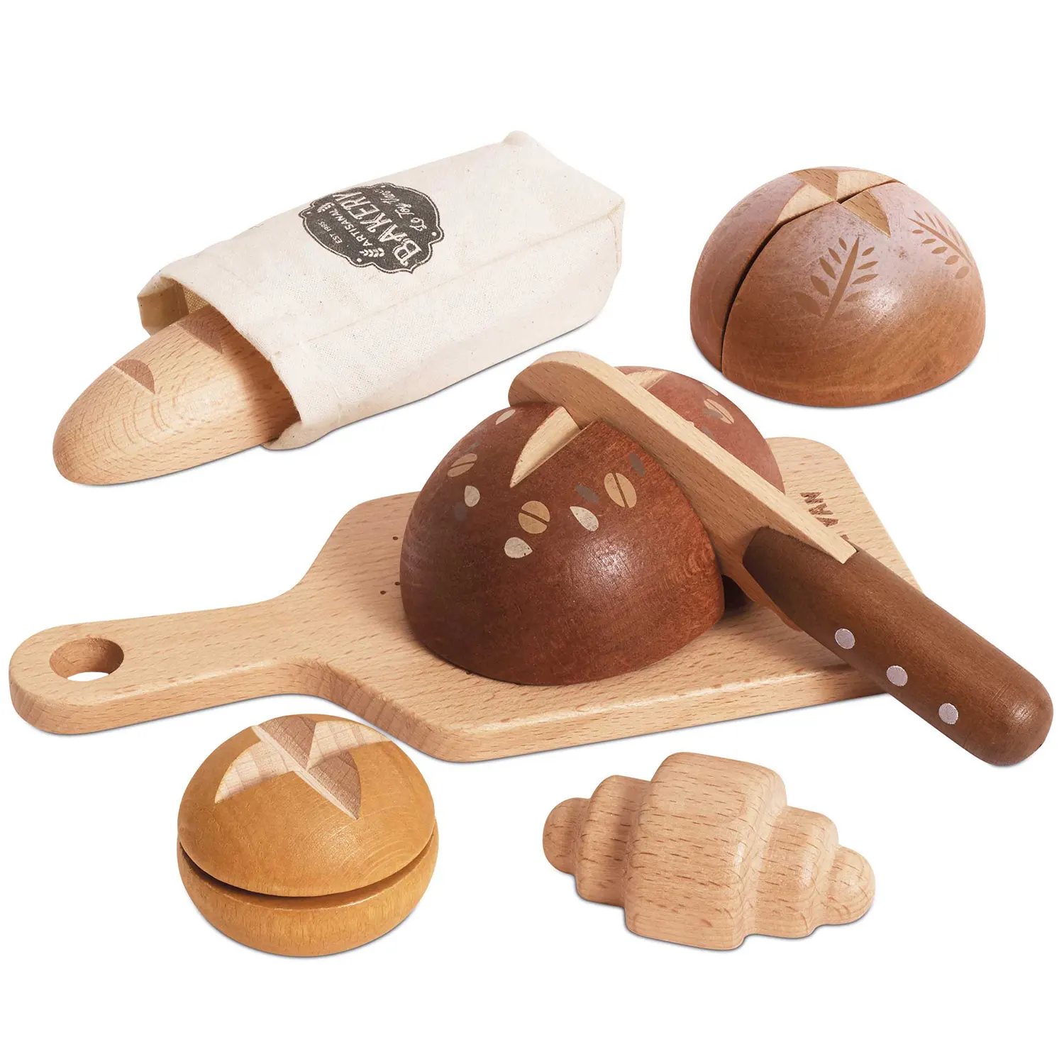 Bread, Loaf and Knife Set / Brotlaib und Messer Set-Le Toy Van (LTV)