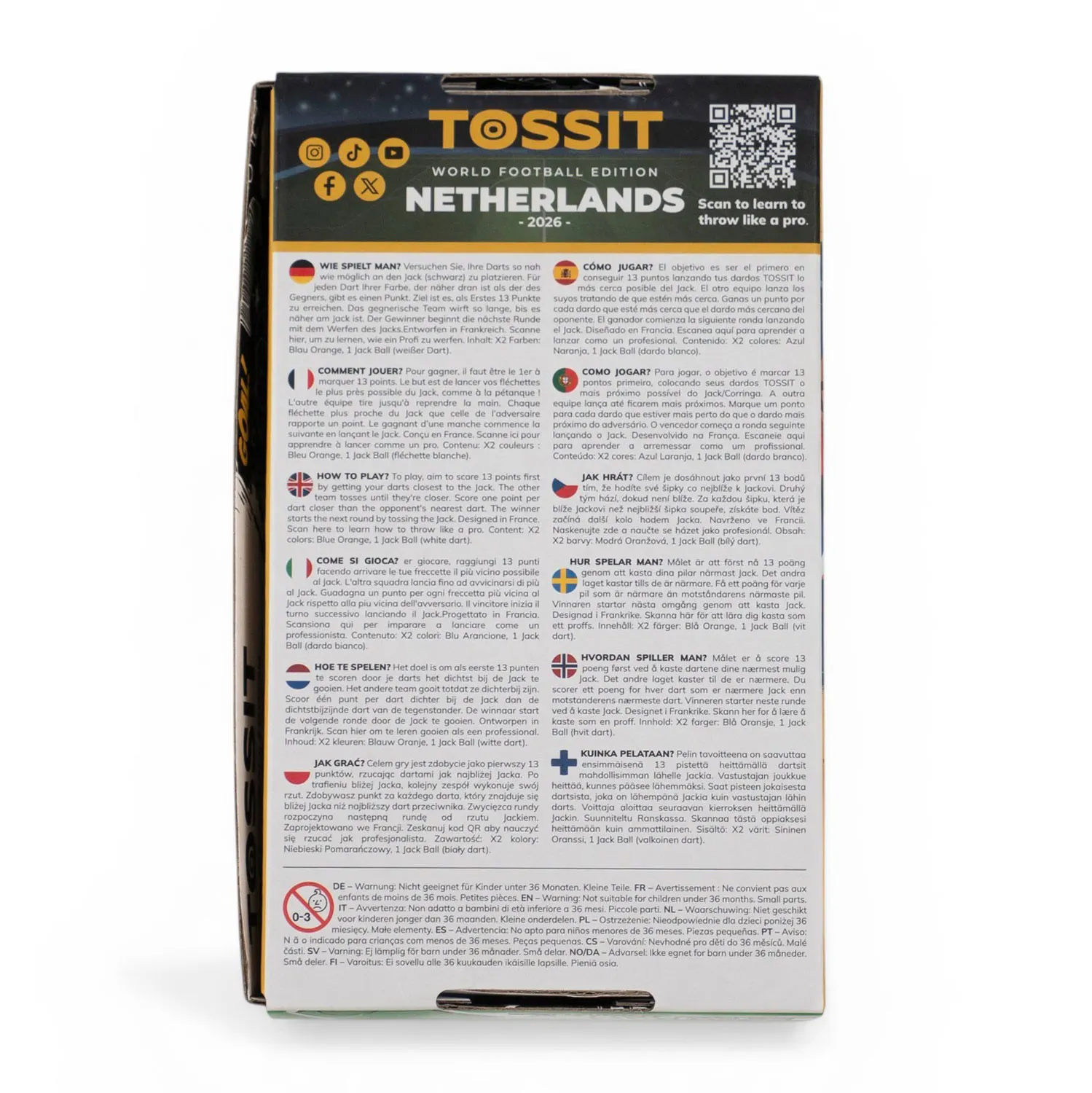 NETHERLANDS - TOSSIT Starter Pack - World Football Edition-TOSSIT®