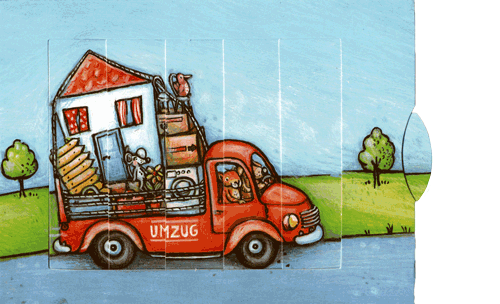 Lebende Karte EK63 Umgezogen-Bärenpresse