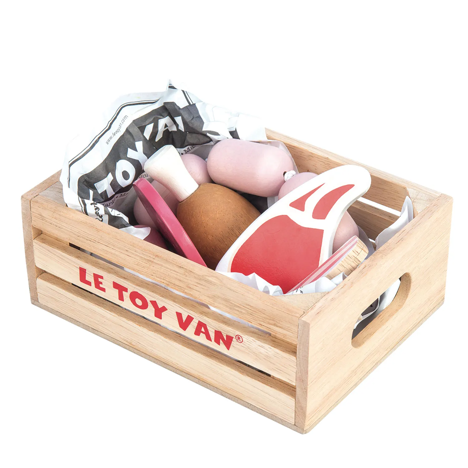 Fleischwaren Marktkiste / Butchers Meat Wooden Market Crate - 2022-Le Toy Van (LTV)